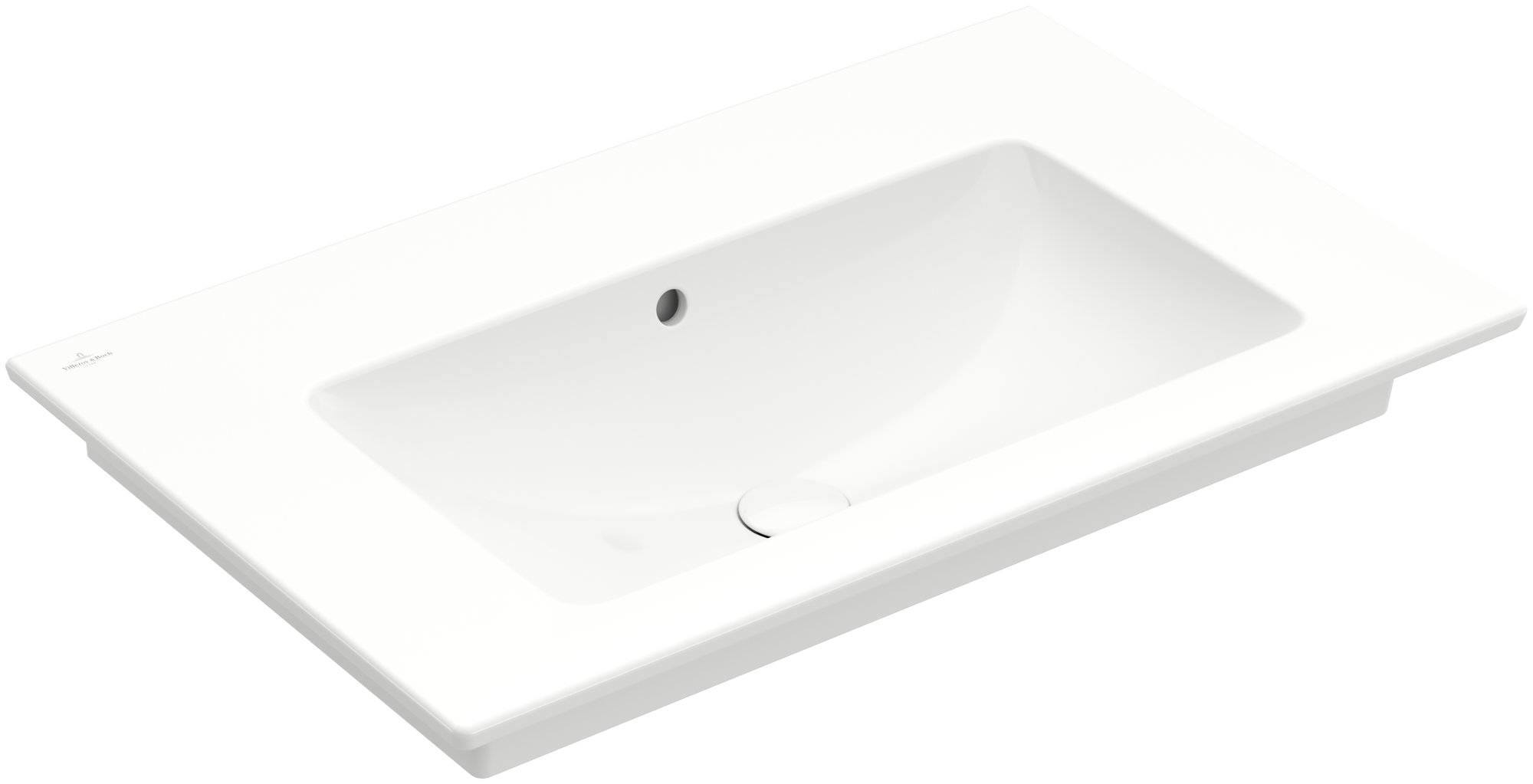 Villeroy & Boch Venticello Vanity washbasin, 800x500x165mm, with overflow, White Alpin