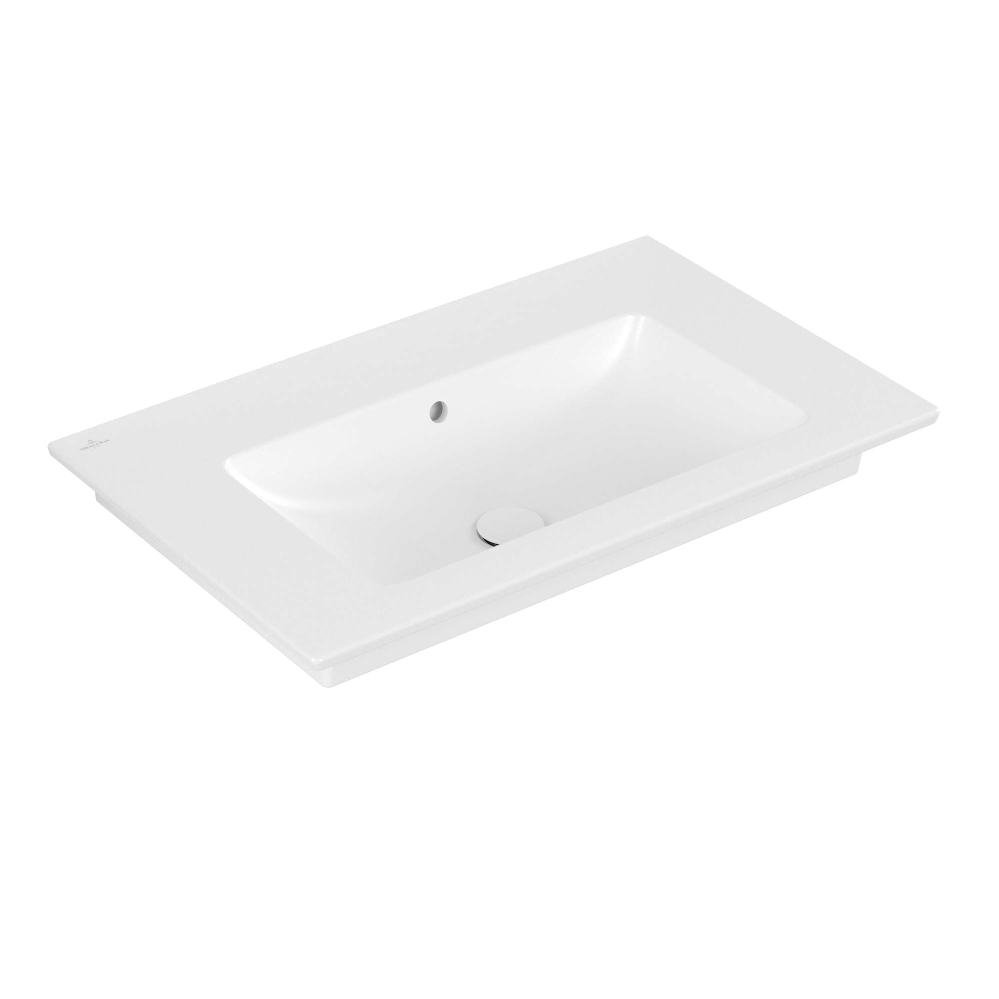 Villeroy & Boch Venticello Vanity washbasin, 800x500x165mm, with overflow, Stone White CeramicPlus