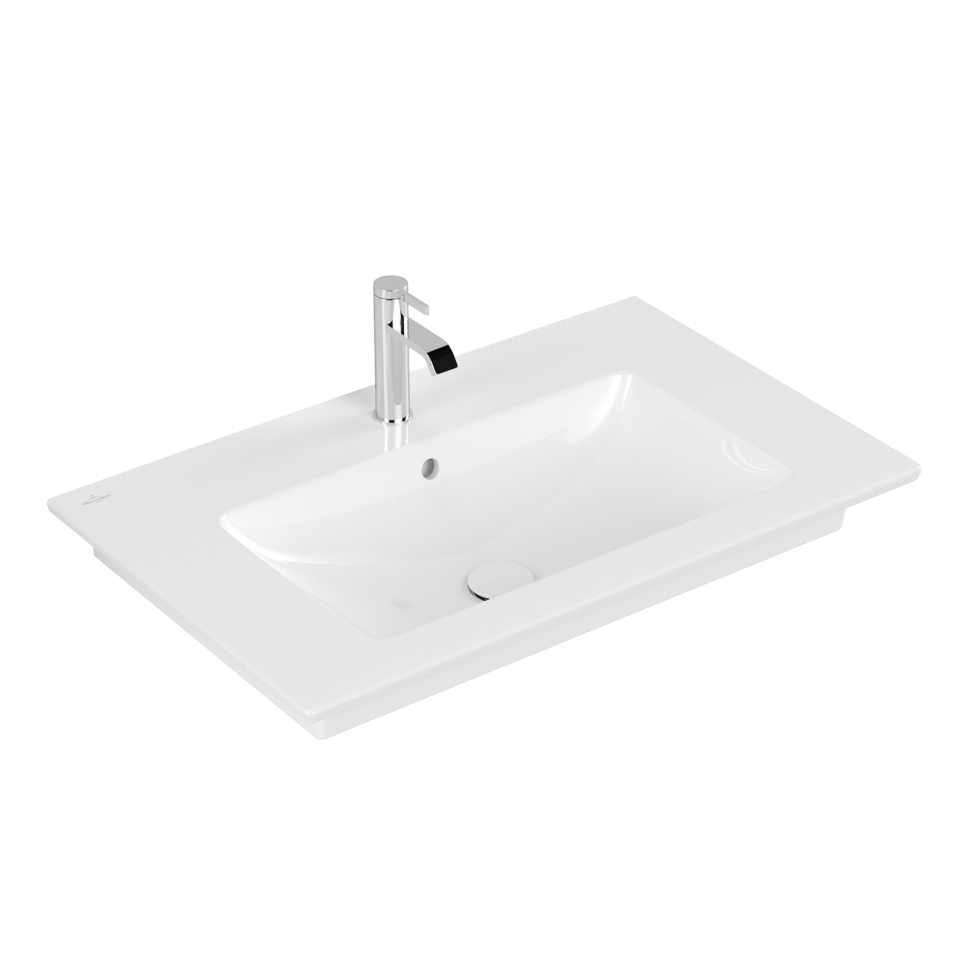 Villeroy & Boch Venticello Vanity washbasin, 800x500x165mm, with overflow, White Alpin CeramicPlus