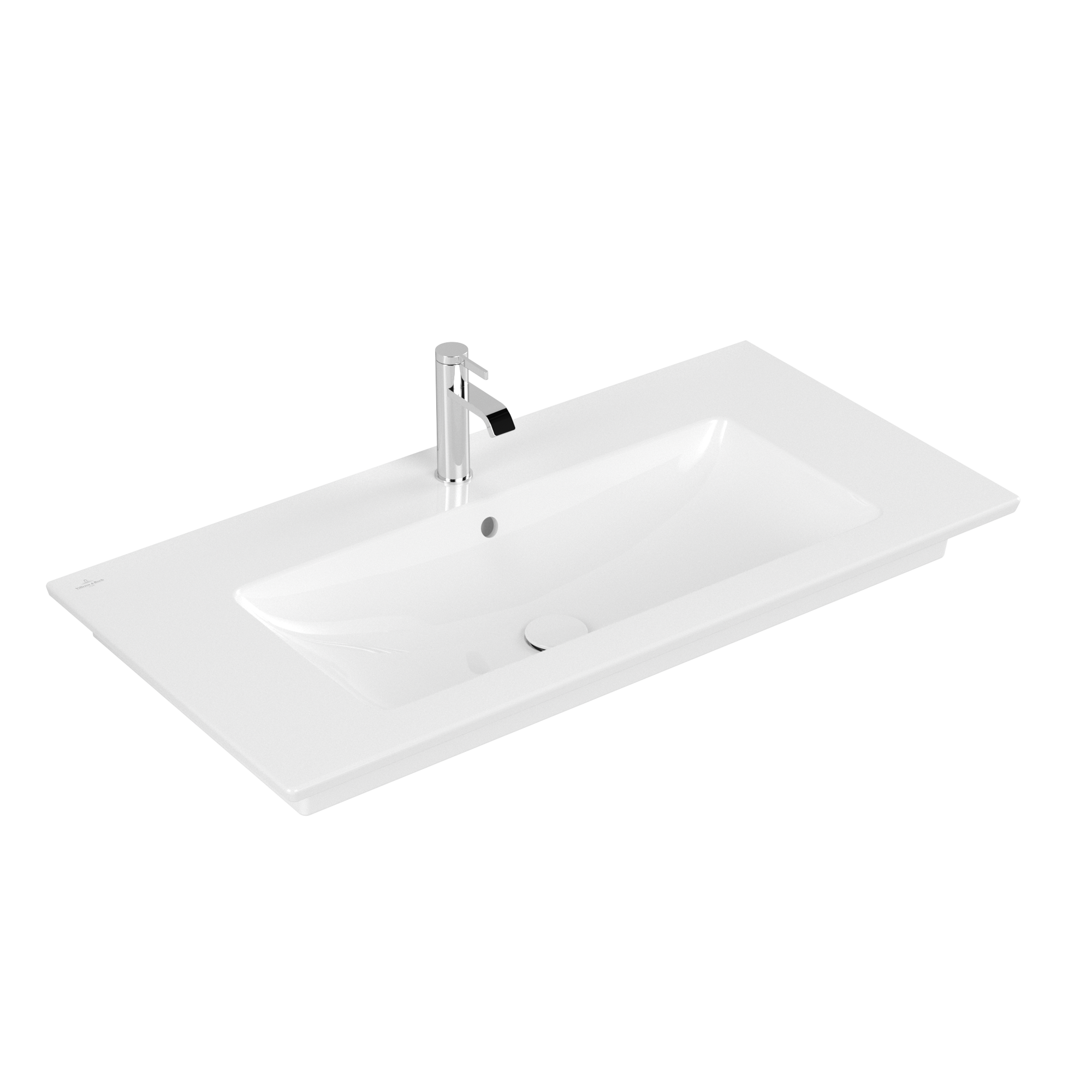 Villeroy & Boch Venticello Vanity washbasin, 1000x500x170mm, with overflow, White Alpin CeramicPlus