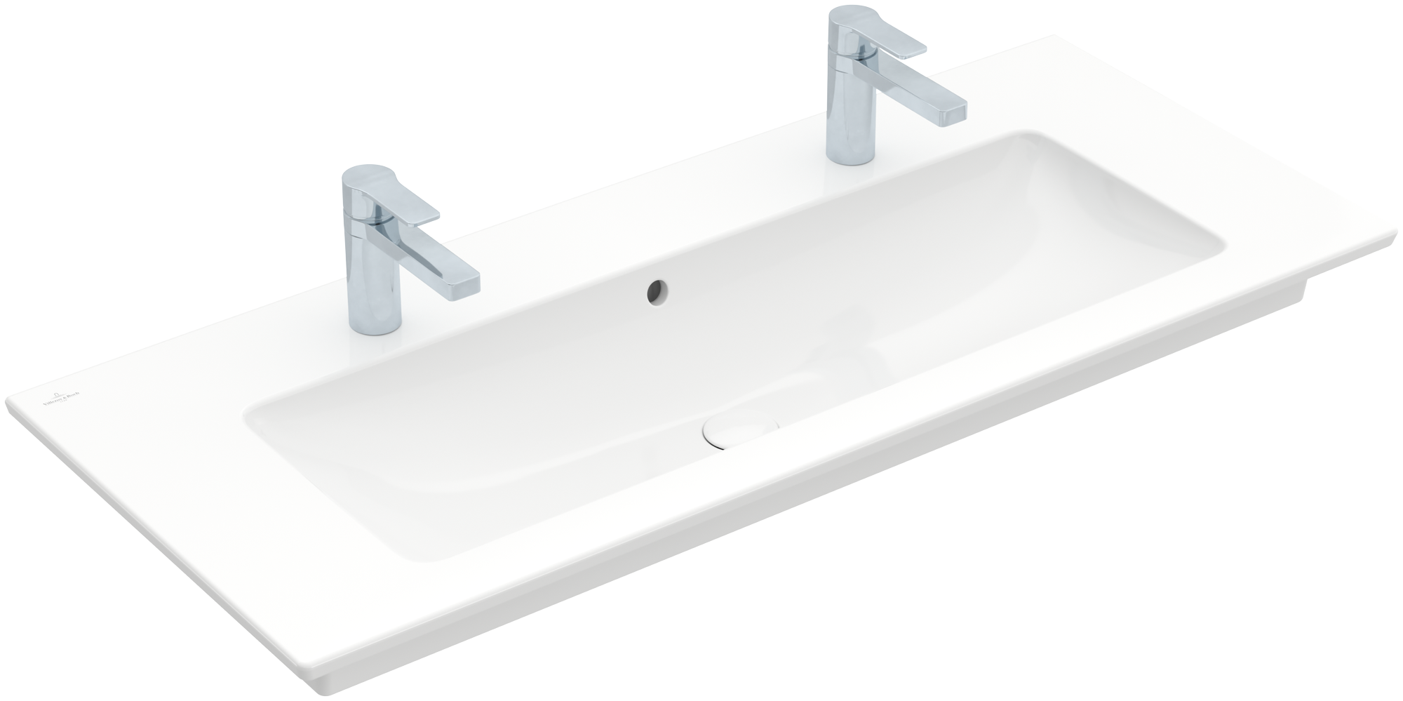 Villeroy & Boch Venticello Vanity washbasin, 1200x500x175mm, with overflow, White Alpin