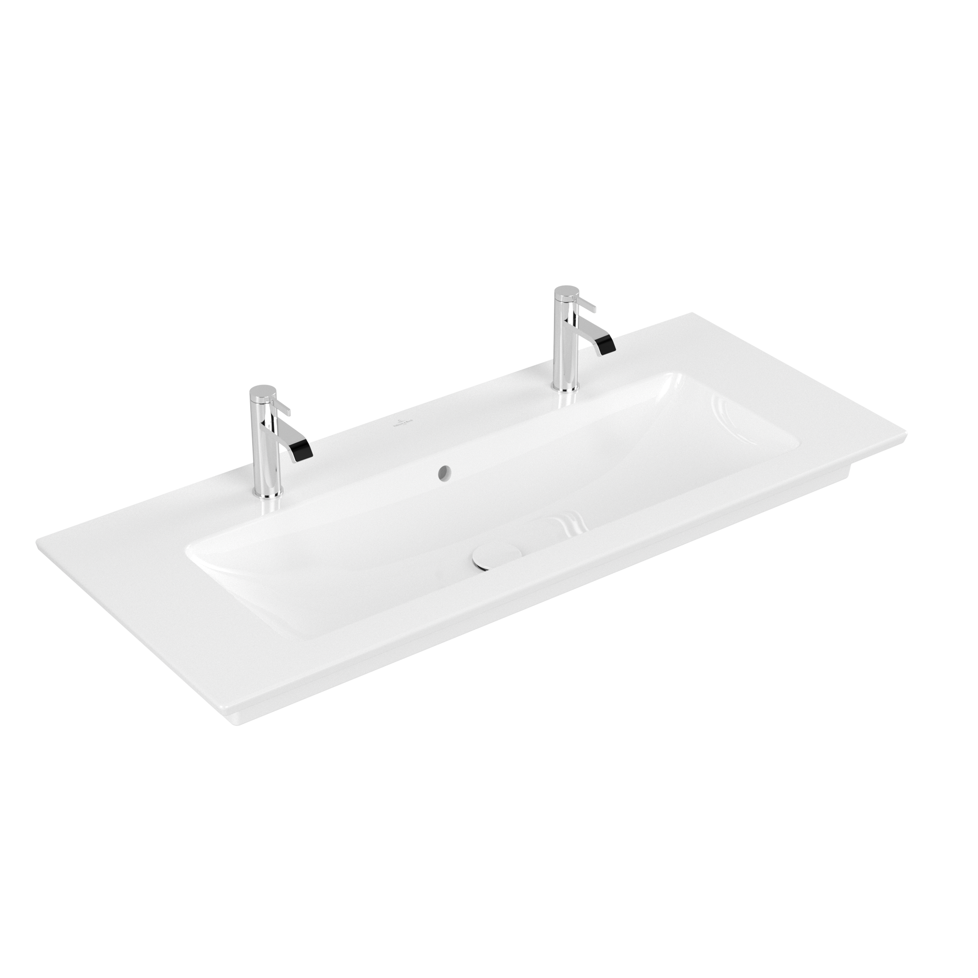 Villeroy & Boch Venticello Vanity washbasin, 1200x500x175mm, with overflow, White Alpin CeramicPlus