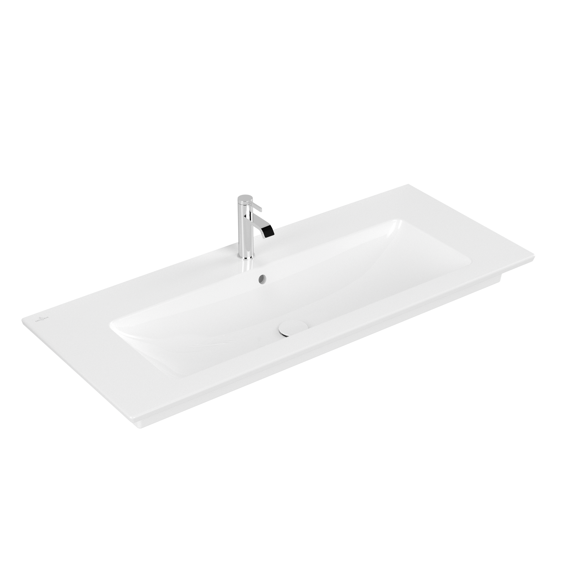 Villeroy & Boch Venticello Vanity washbasin, 1200x500x175mm, with overflow, White Alpin CeramicPlus
