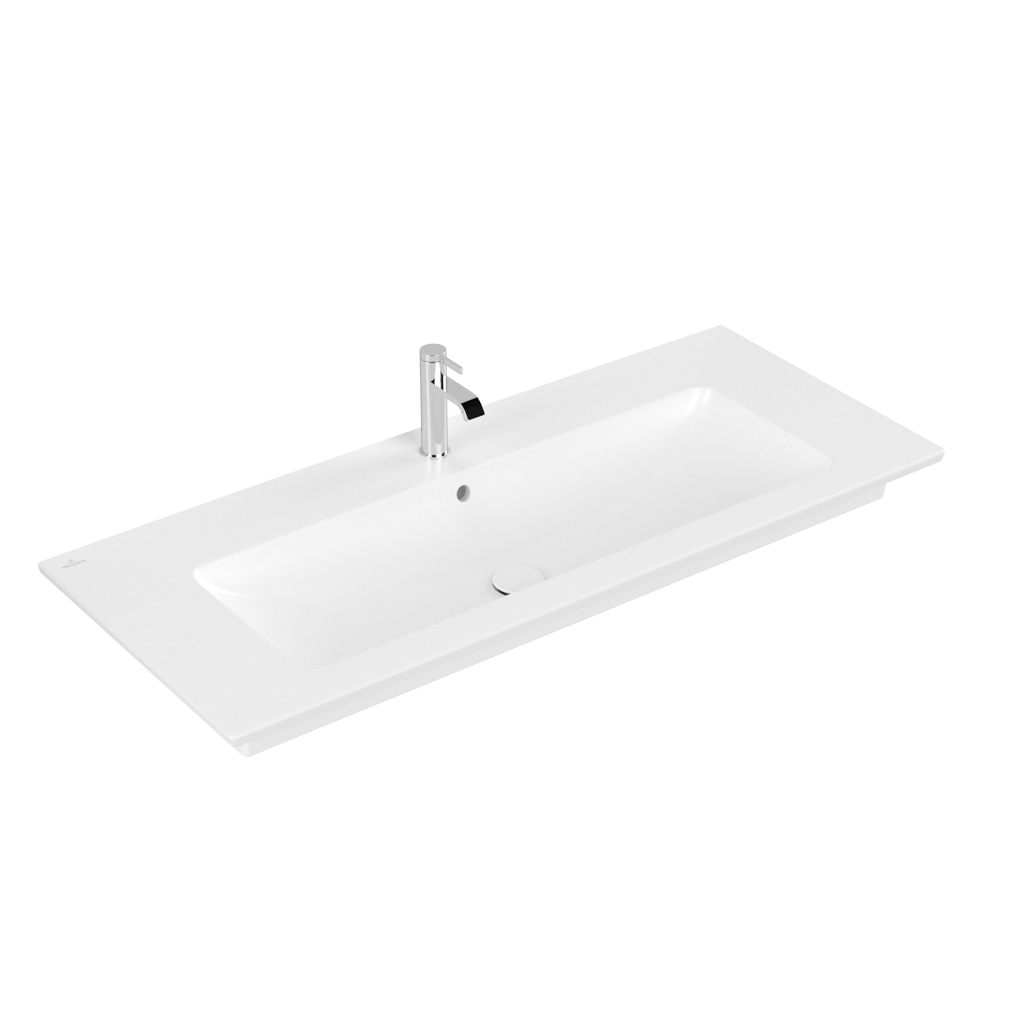 Villeroy & Boch Venticello Vanity washbasin, 1200x500x175mm, with overflow, Stone White CeramicPlus