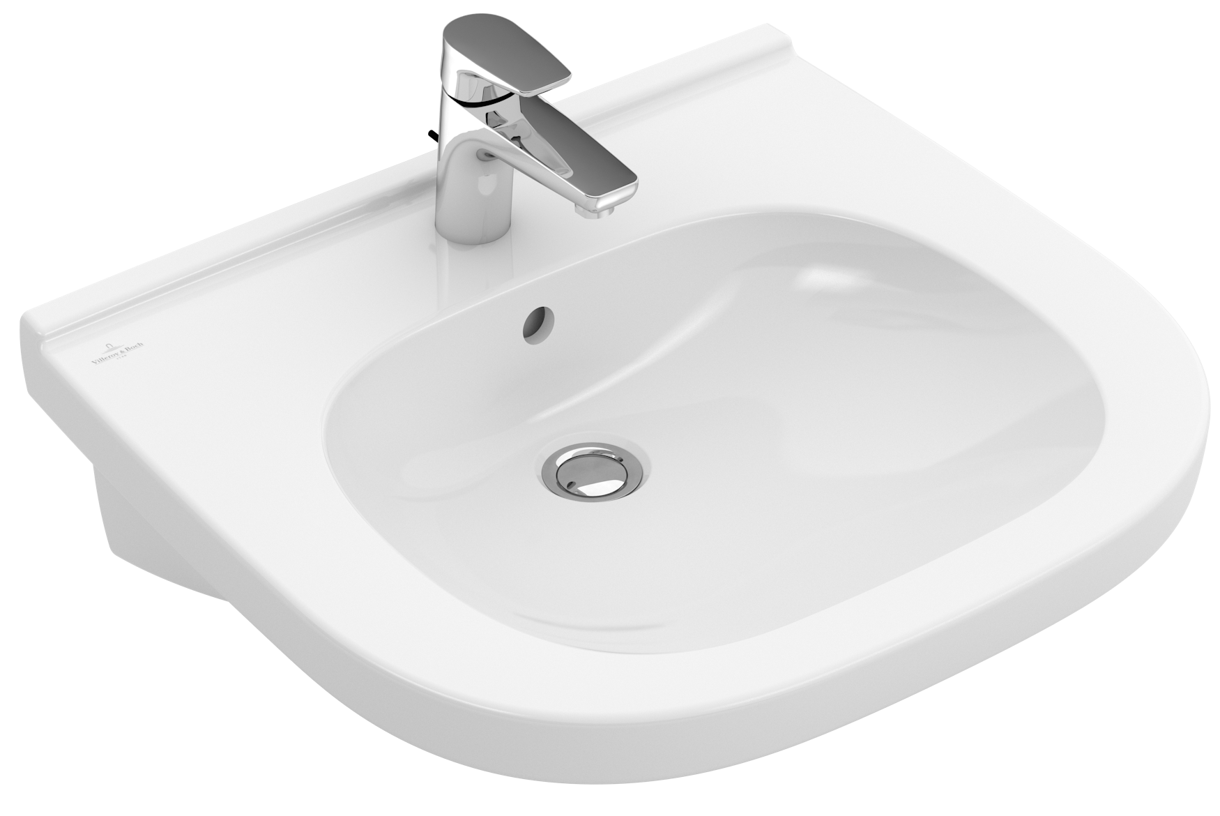 Villeroy & Boch ViCare previously O.novo Vita Washbasin ViCare, 555x540x195mm, without overflow, White Alpin