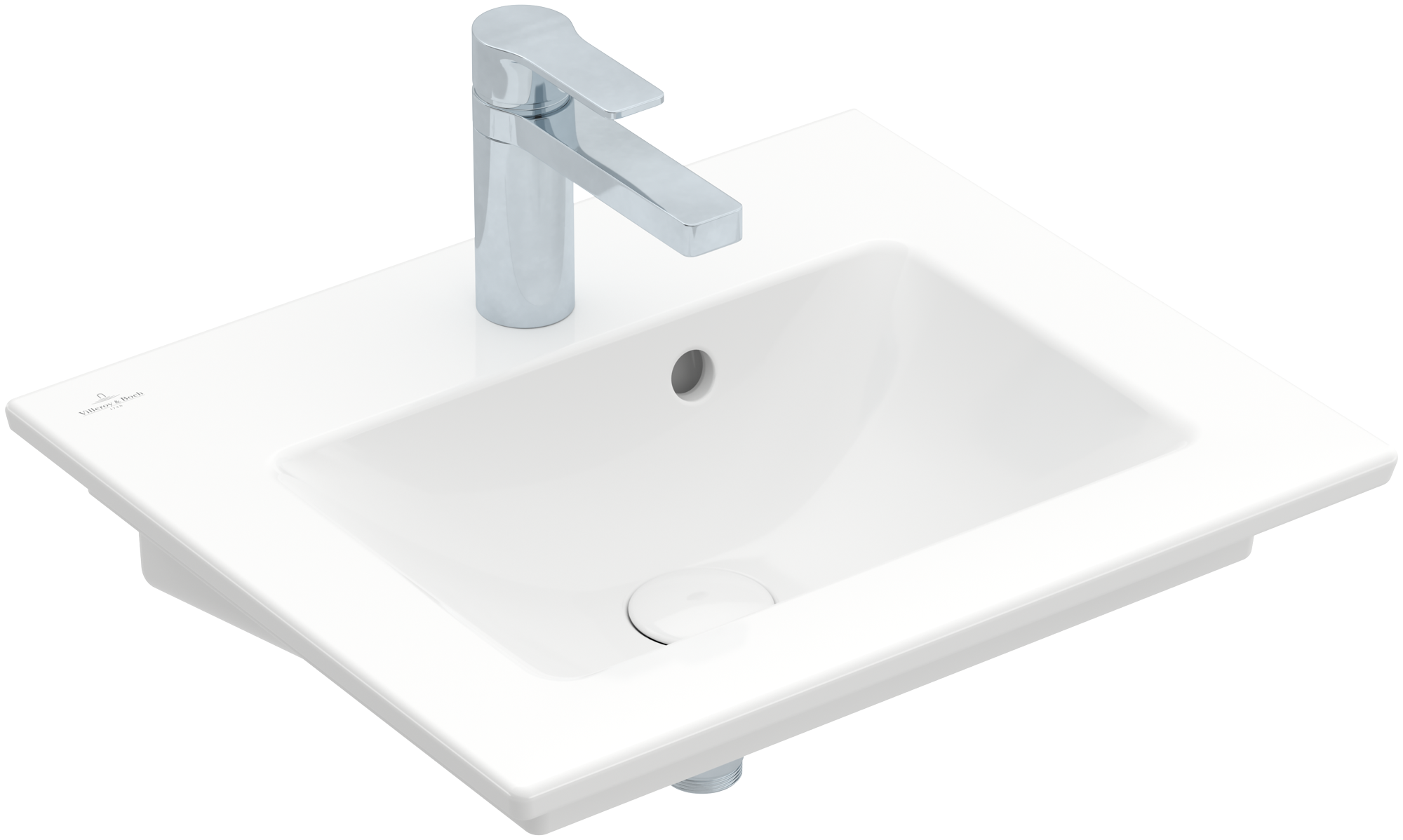 Villeroy & Boch Venticello Handwashbasin, 500x420x150mm, with overflow, White Alpin