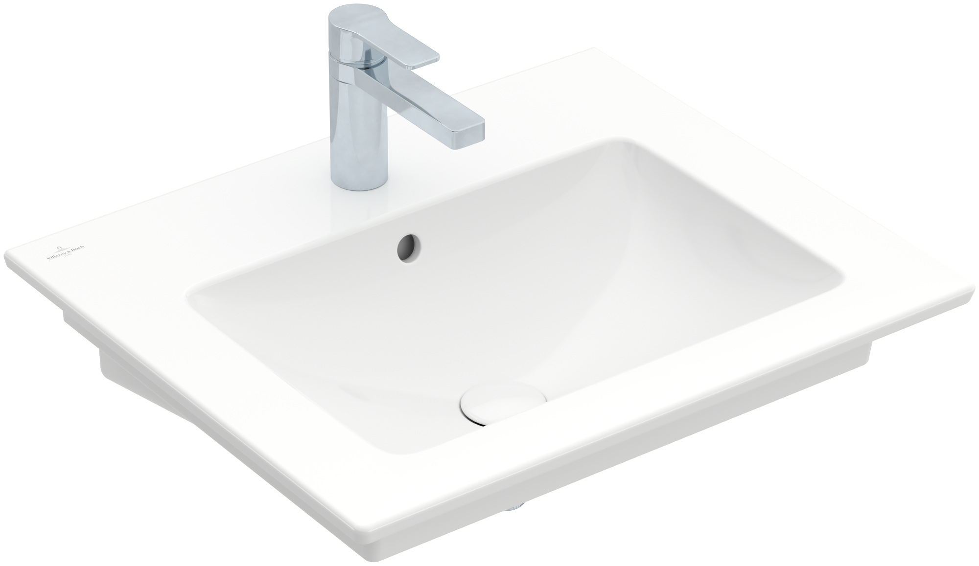 Villeroy & Boch Venticello Washbasin, 600x505x165mm, with overflow, White Alpin