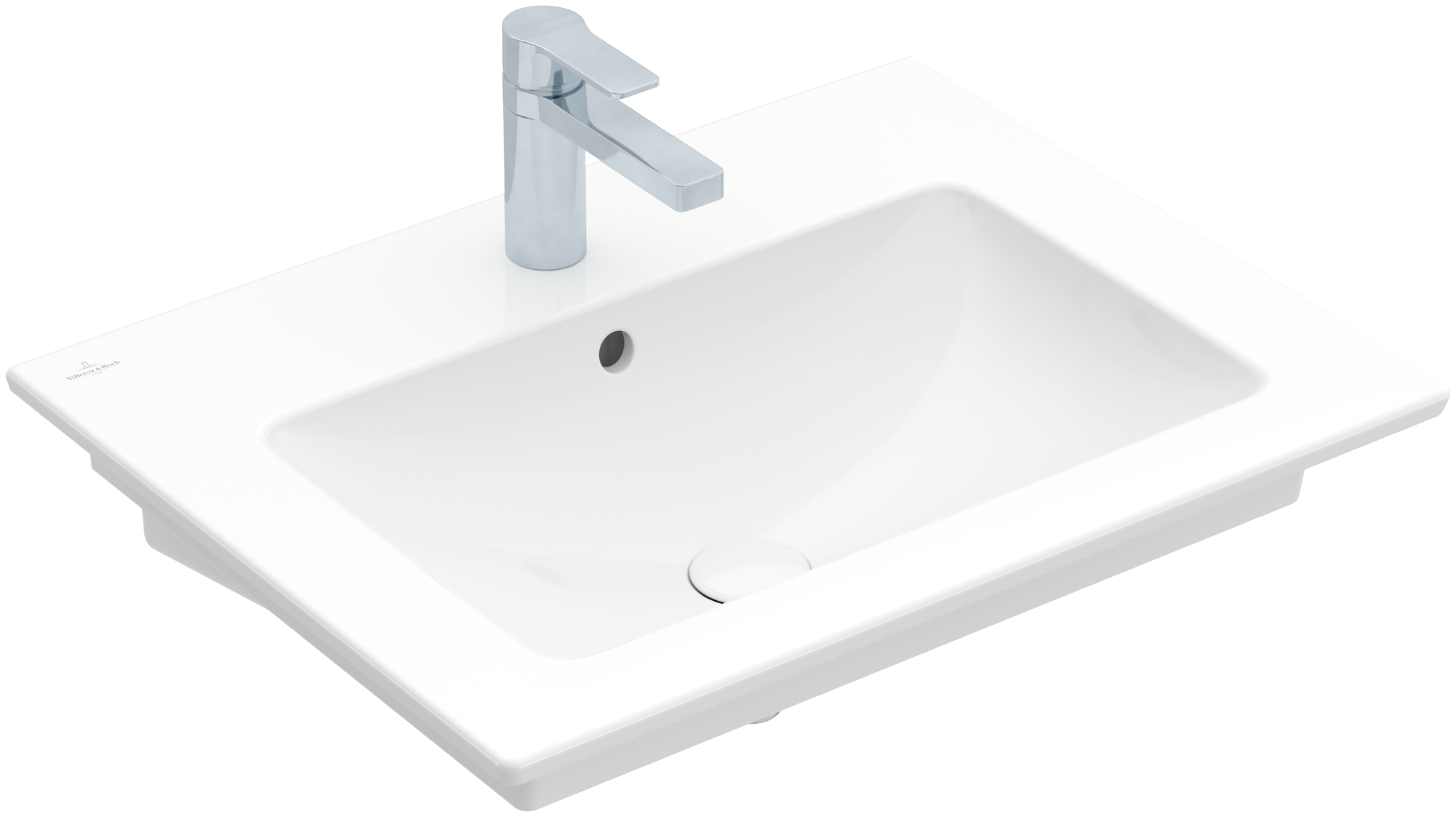 Villeroy & Boch Venticello Washbasin, 655x500x170mm, with overflow, White Alpin