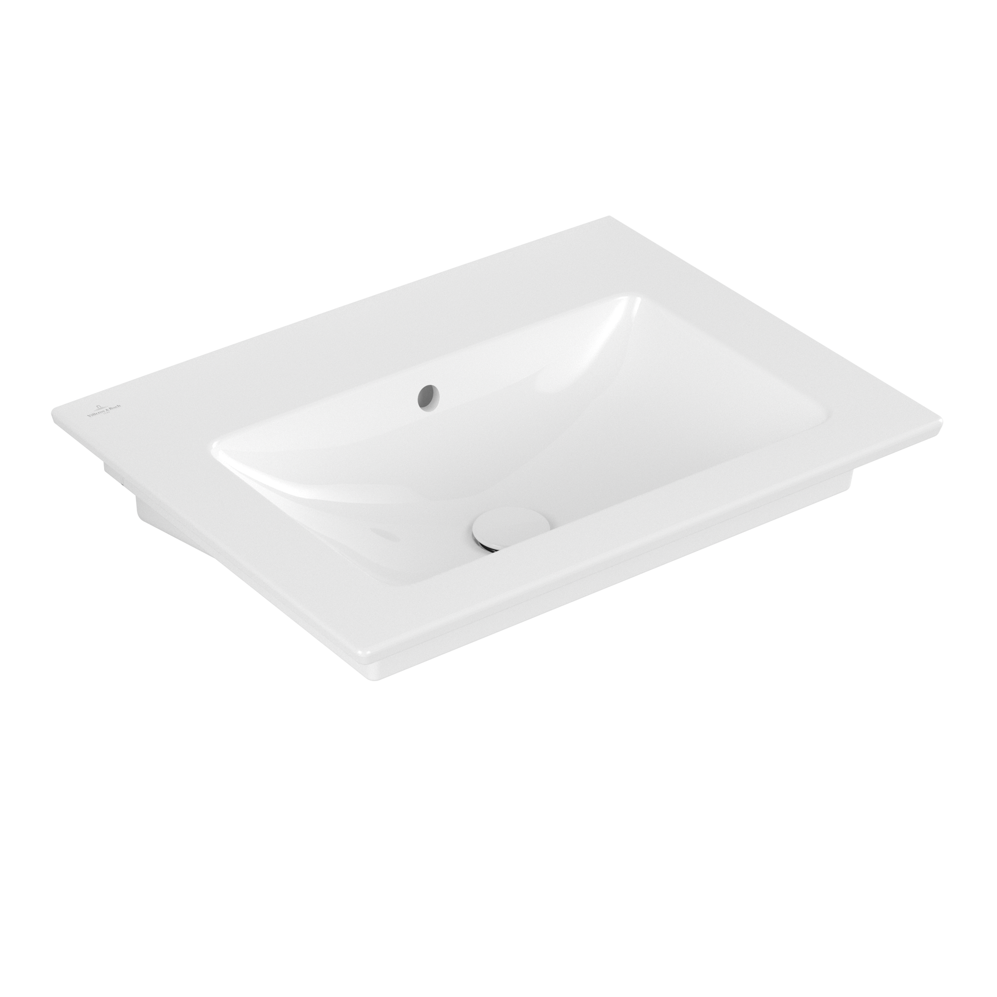 Villeroy & Boch Venticello Washbasin, 655x500x170mm, with overflow, White Alpin CeramicPlus