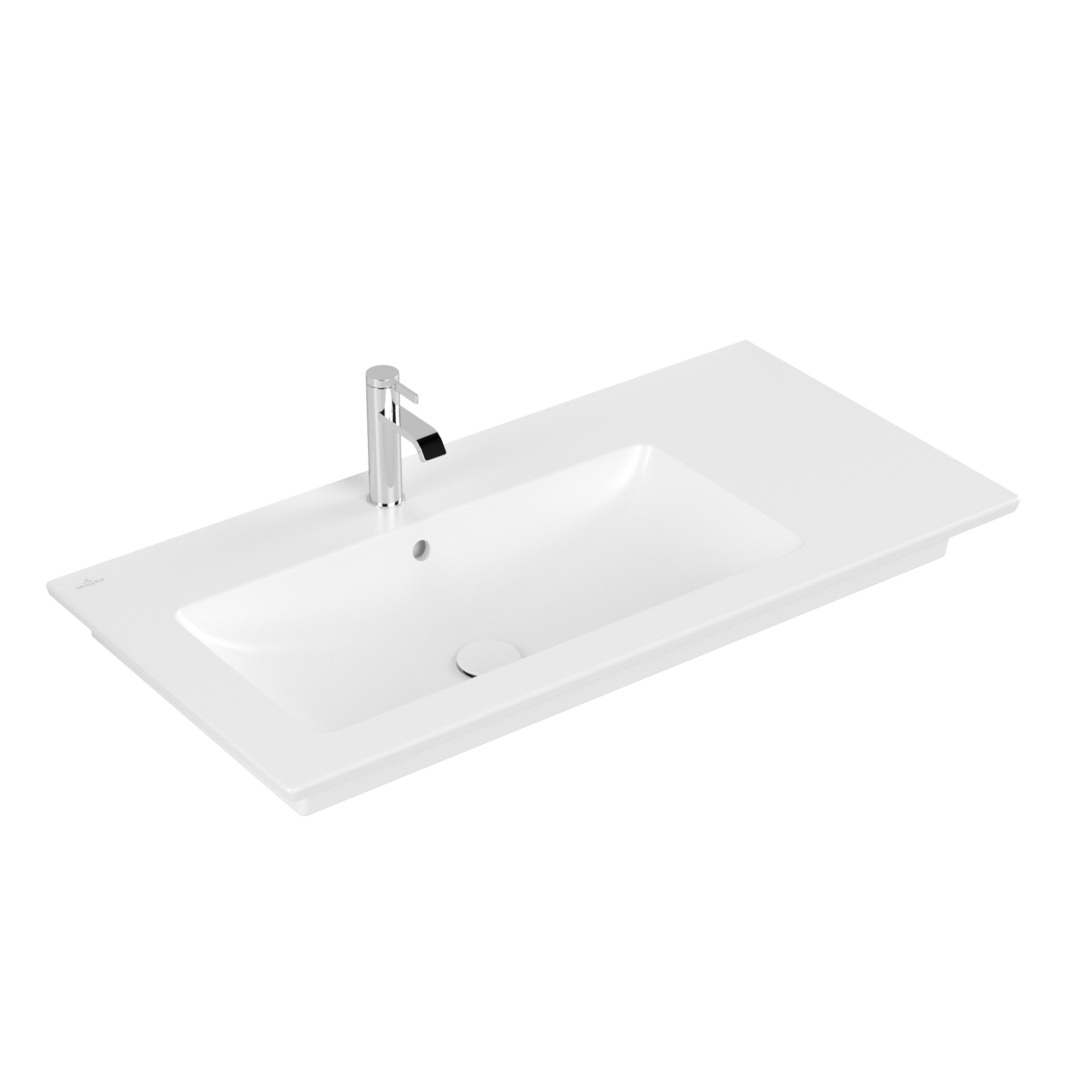 Villeroy & Boch Venticello Vanity washbasin, 1000x500x170mm, with overflow, Stone White CeramicPlus