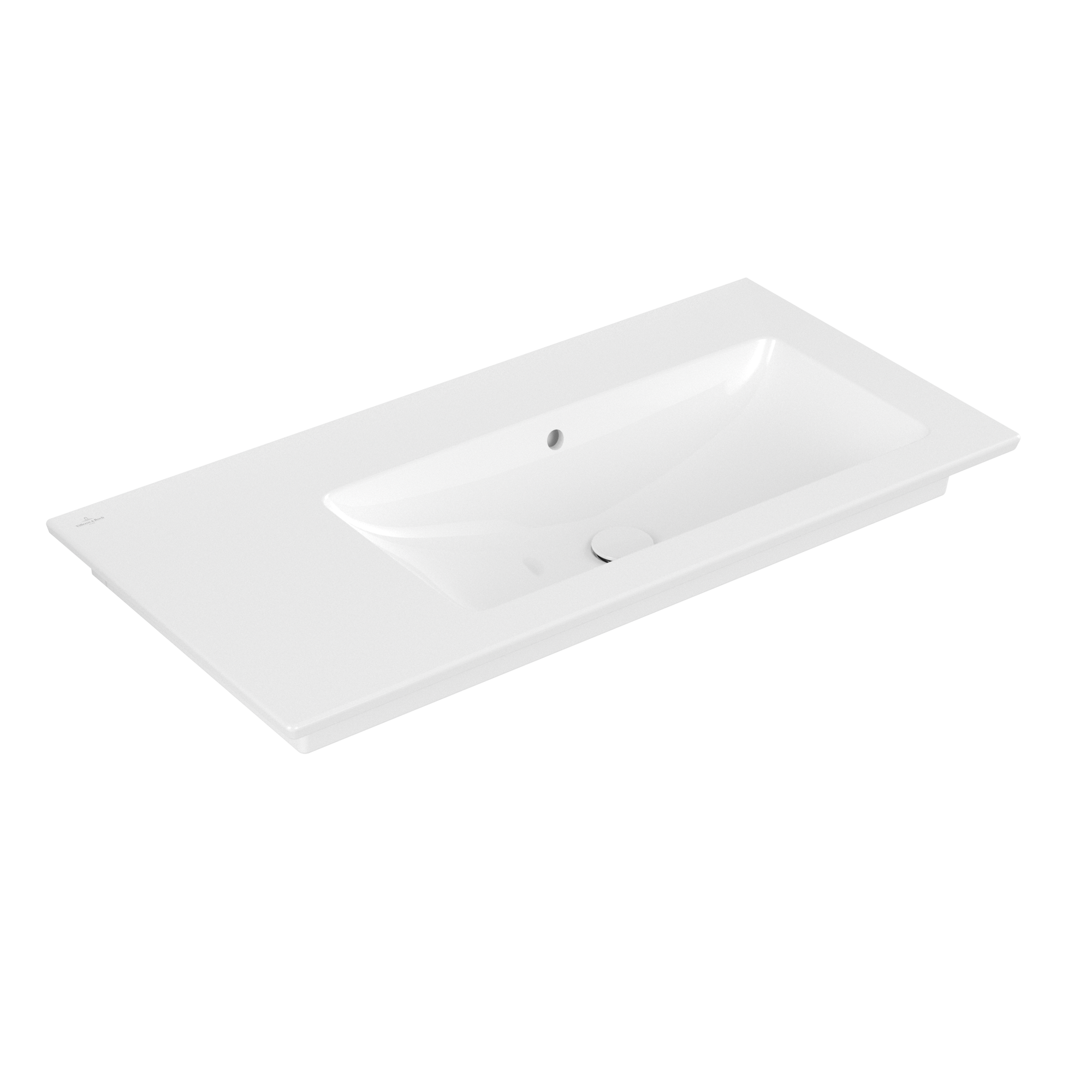 Villeroy & Boch Venticello Schrankwaschtisch, 1000x500x170mm, mit Überlauf, Weiß Alpin CeramicPlus