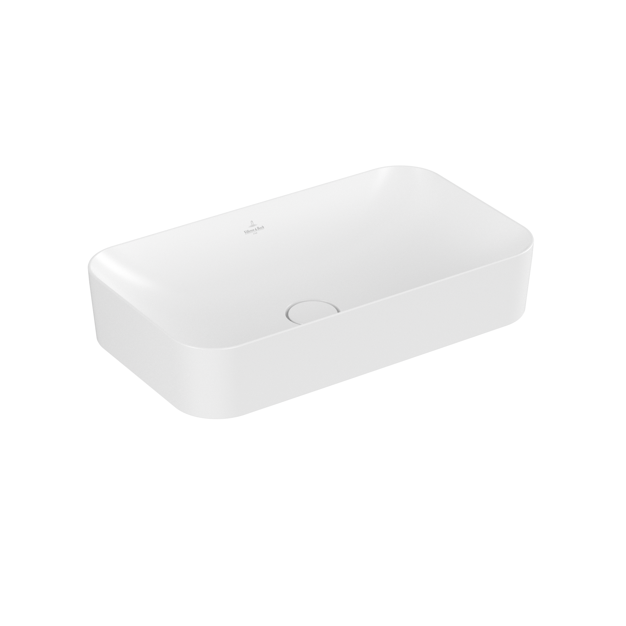 Villeroy & Boch Finion Aufsatzwaschbecken, 600x350x115mm, ohne Überlauf, Stone White CeramicPlus