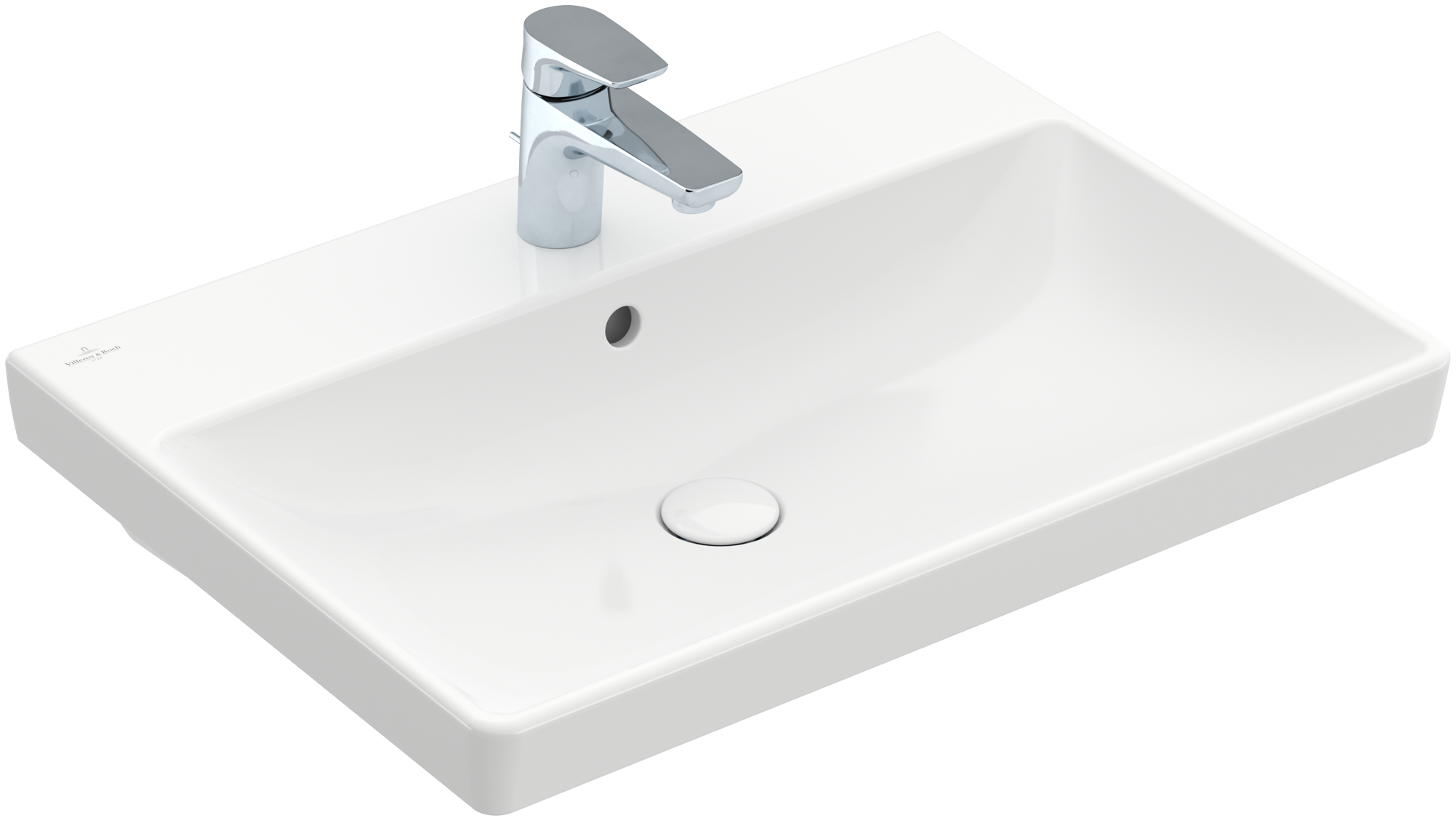 Villeroy & Boch Avento Washbasin, 650x470x180mm, with overflow, White Alpin