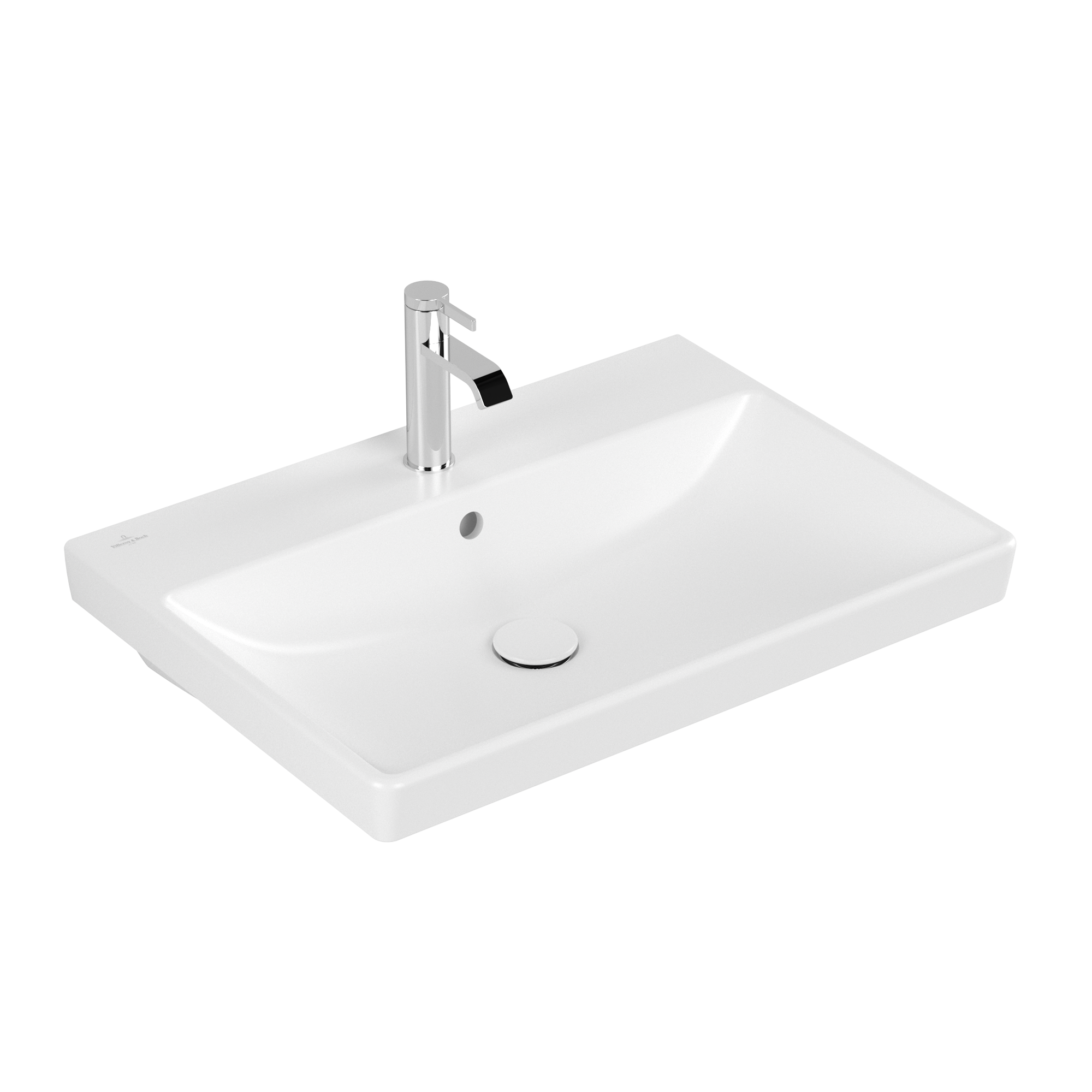 Villeroy & Boch Avento Lavabos, 650x470x180mm, avec trop-plein, Stone White CeramicPlus