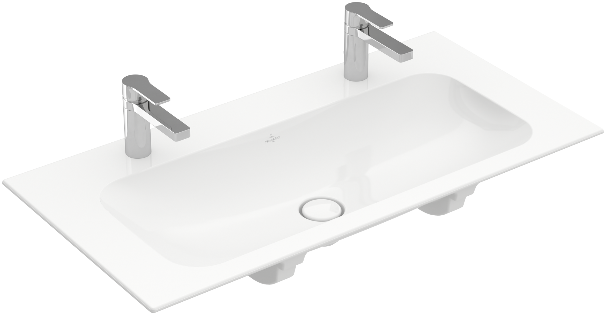 Villeroy & Boch Finion Schrankwaschtisch, 1000x500x160mm, ohne Überlauf, Weiß Alpin CeramicPlus