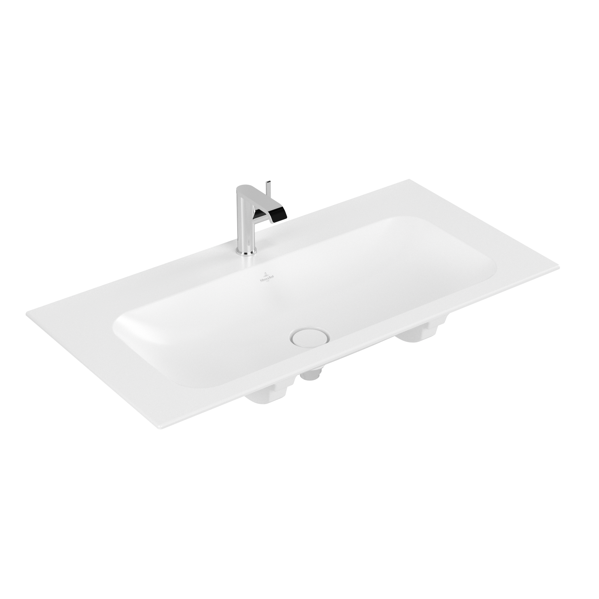 Villeroy & Boch Finion Schrankwaschtisch, 1000x500x160mm, ohne Überlauf, Stone White CeramicPlus