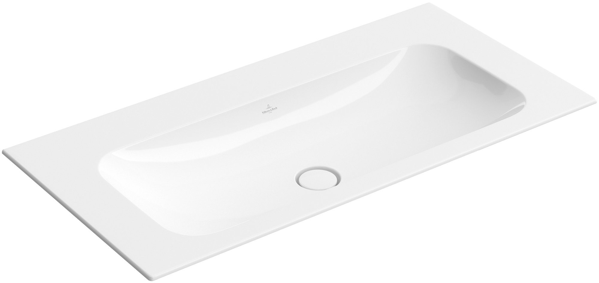 Villeroy & Boch Finion Schrankwaschtisch, 1000x500x160mm, ohne Überlauf, Weiß Alpin CeramicPlus