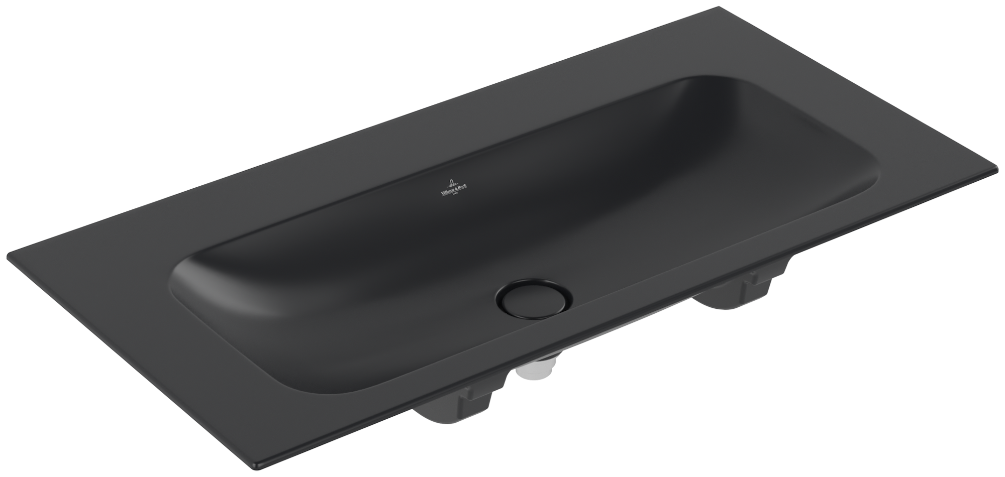 Villeroy & Boch Finion Schrankwaschtisch, 1000x500x160mm, ohne Überlauf, Pure Black CeramicPlus