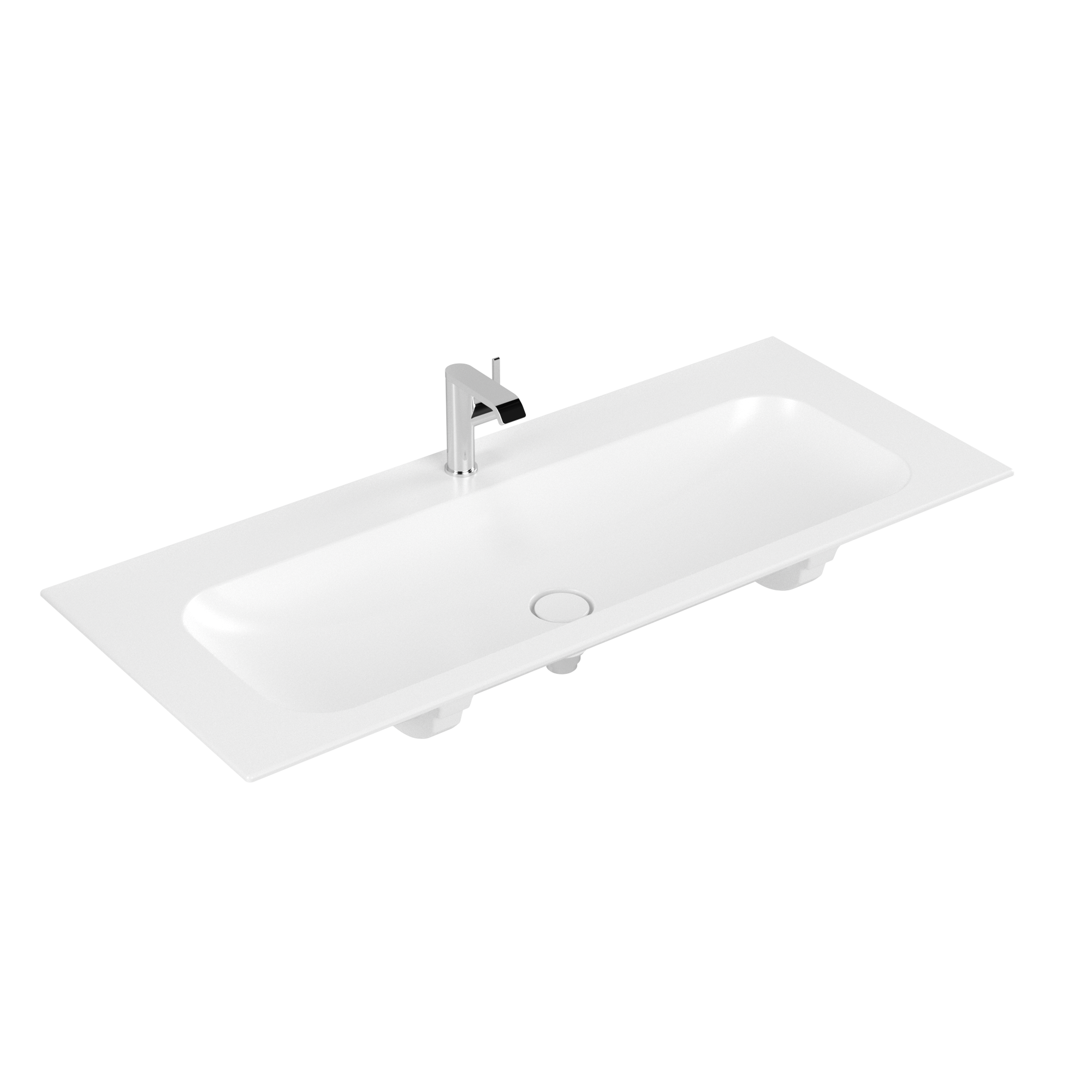 Villeroy & Boch Finion Schrankwaschtisch, 1200x500x160mm, ohne Überlauf, Stone White CeramicPlus
