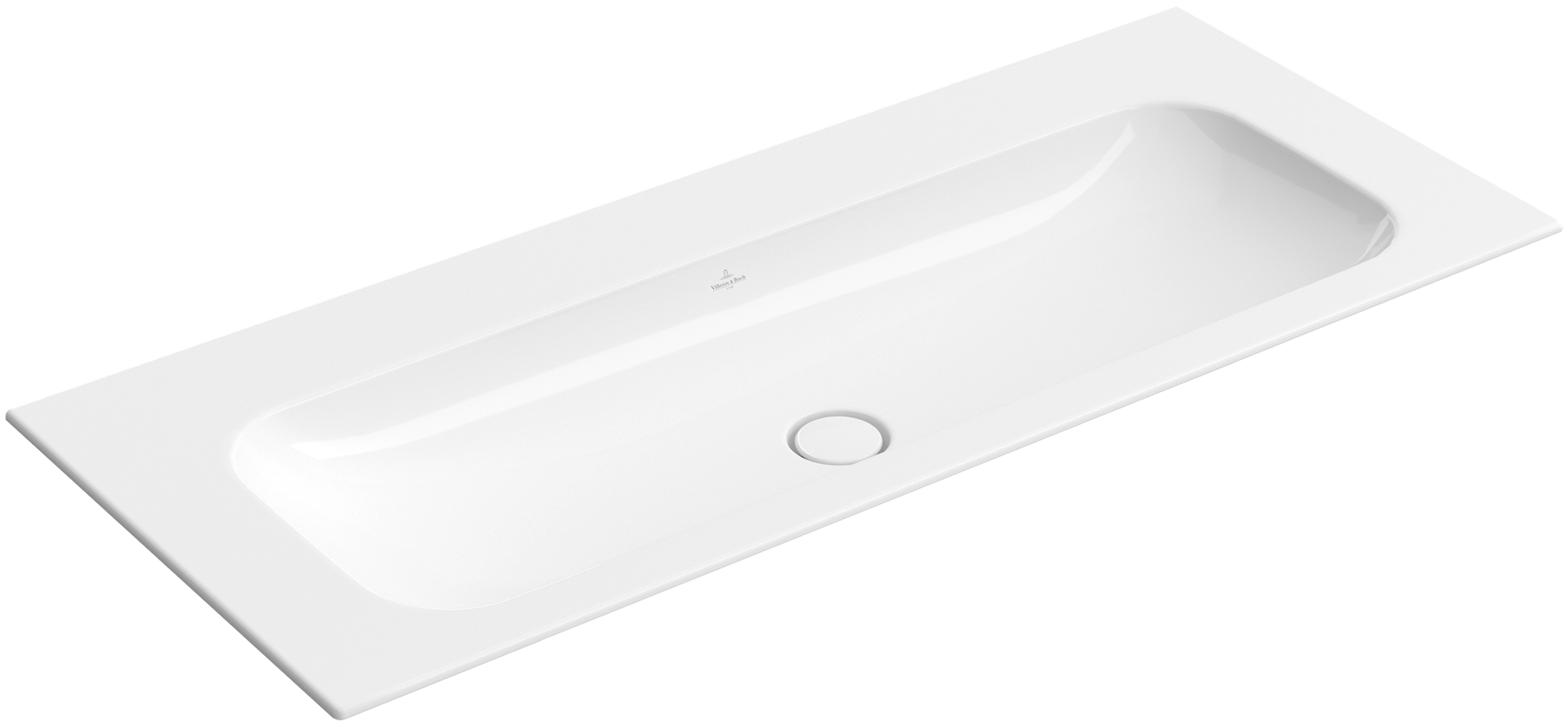 Villeroy & Boch Finion Schrankwaschtisch, 1200x500x160mm, ohne Überlauf, Weiß Alpin CeramicPlus