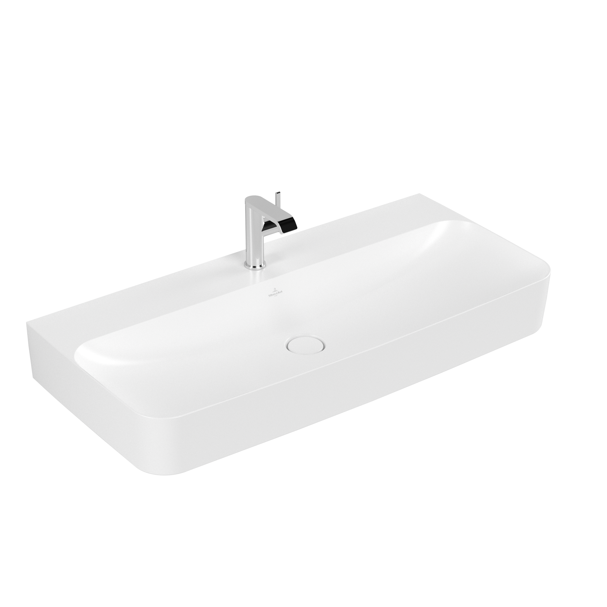 Villeroy & Boch Finion Waschbecken, 1000x470x165mm, mit verdecktem Überlauf, Stone White CeramicPlus