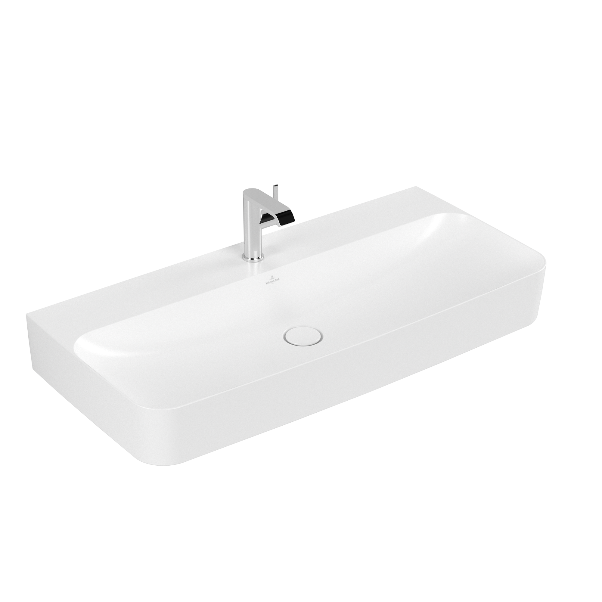 Villeroy & Boch Finion Waschbecken, 1000x470x165mm, ohne Überlauf, Stone White CeramicPlus