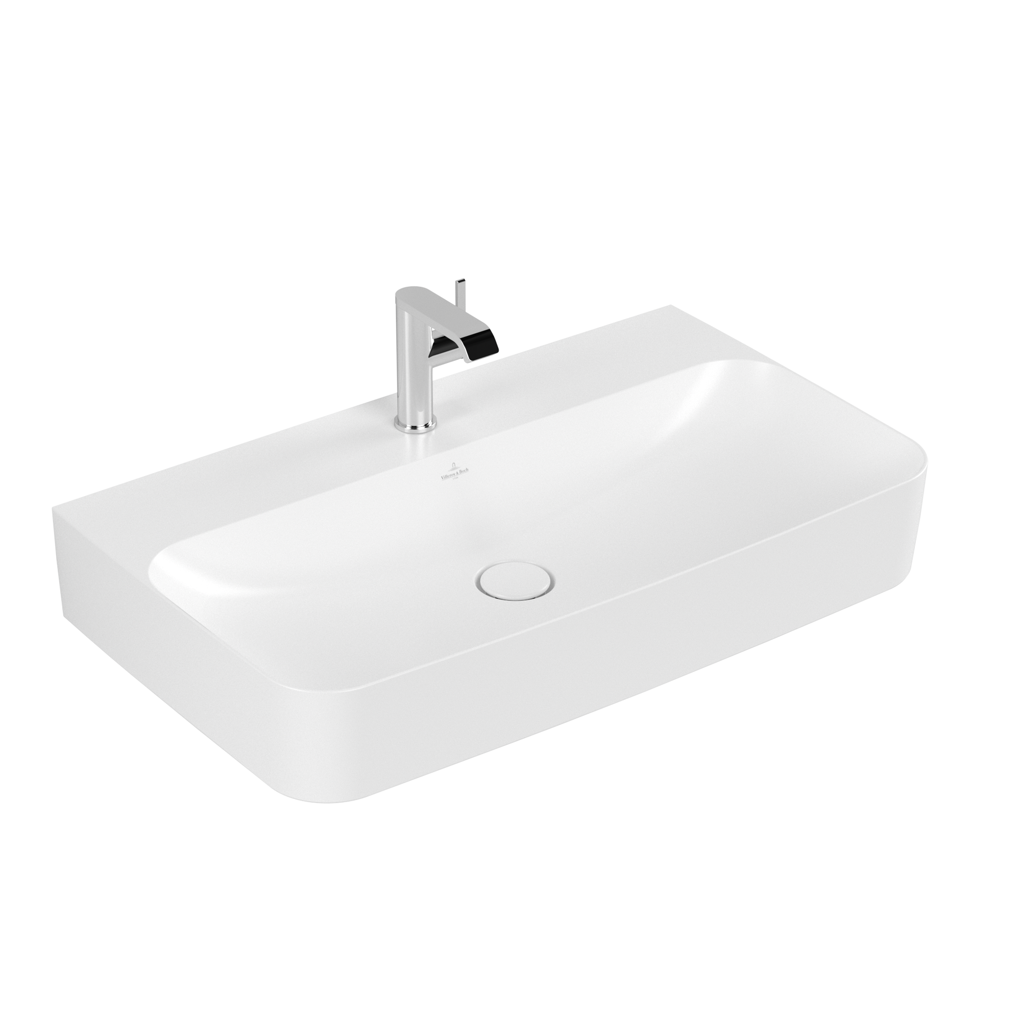 Villeroy & Boch Finion Waschbecken, 800x470x165mm, ohne Überlauf, Stone White CeramicPlus