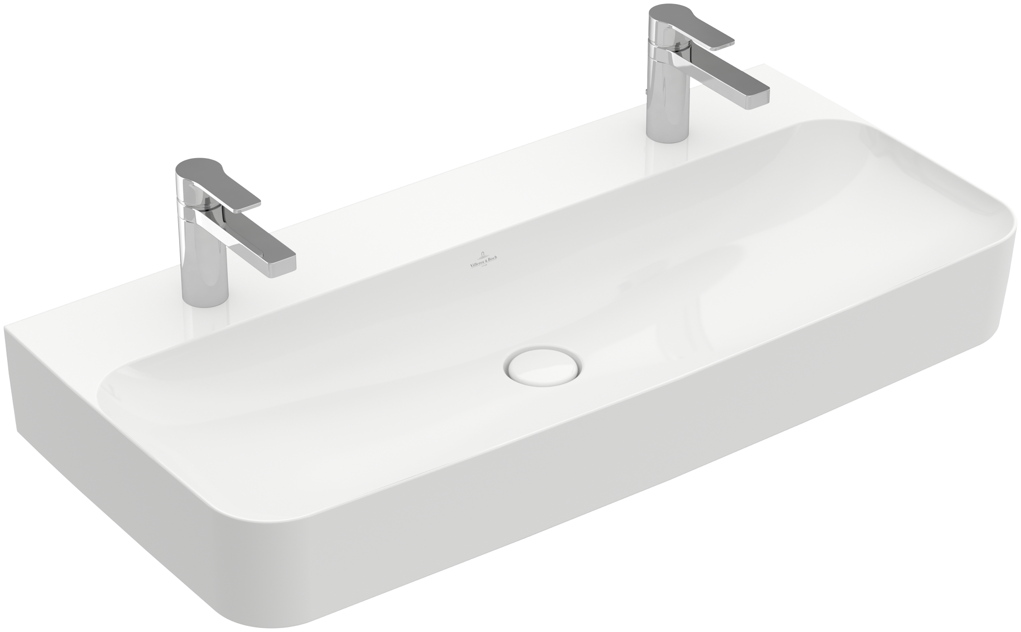 Villeroy & Boch Finion Waschbecken, 1000x470x165mm, ohne Überlauf, Weiß Alpin CeramicPlus