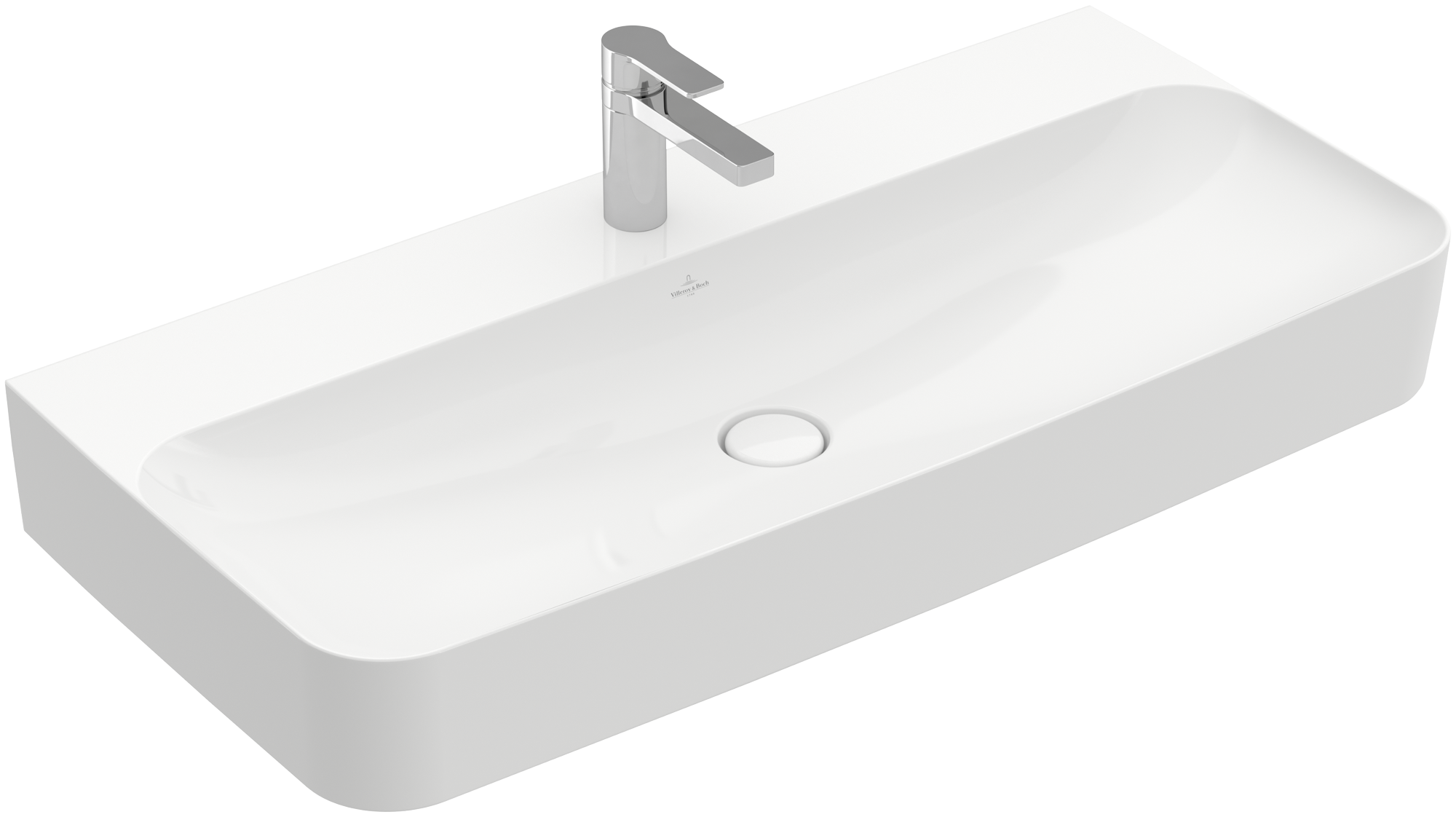 Villeroy & Boch Finion Waschbecken, 1000x470x165mm, ohne Überlauf, Weiß Alpin CeramicPlus