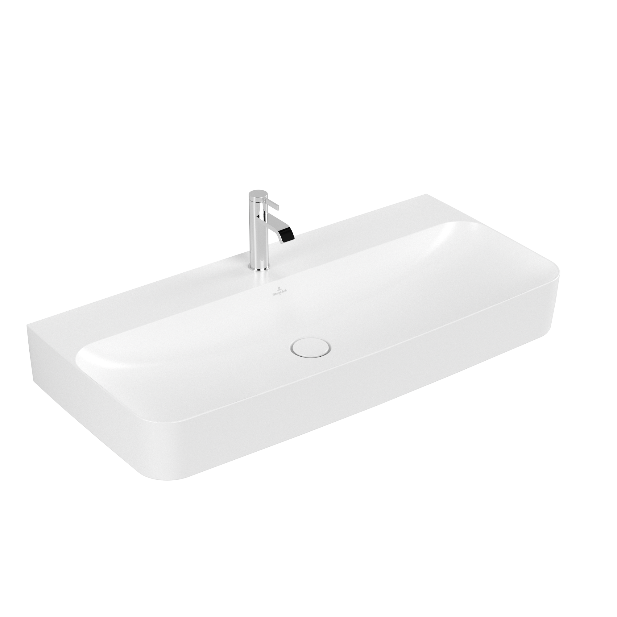 Villeroy & Boch Finion Waschbecken, 1000x470x165mm, ohne Überlauf, Stone White CeramicPlus