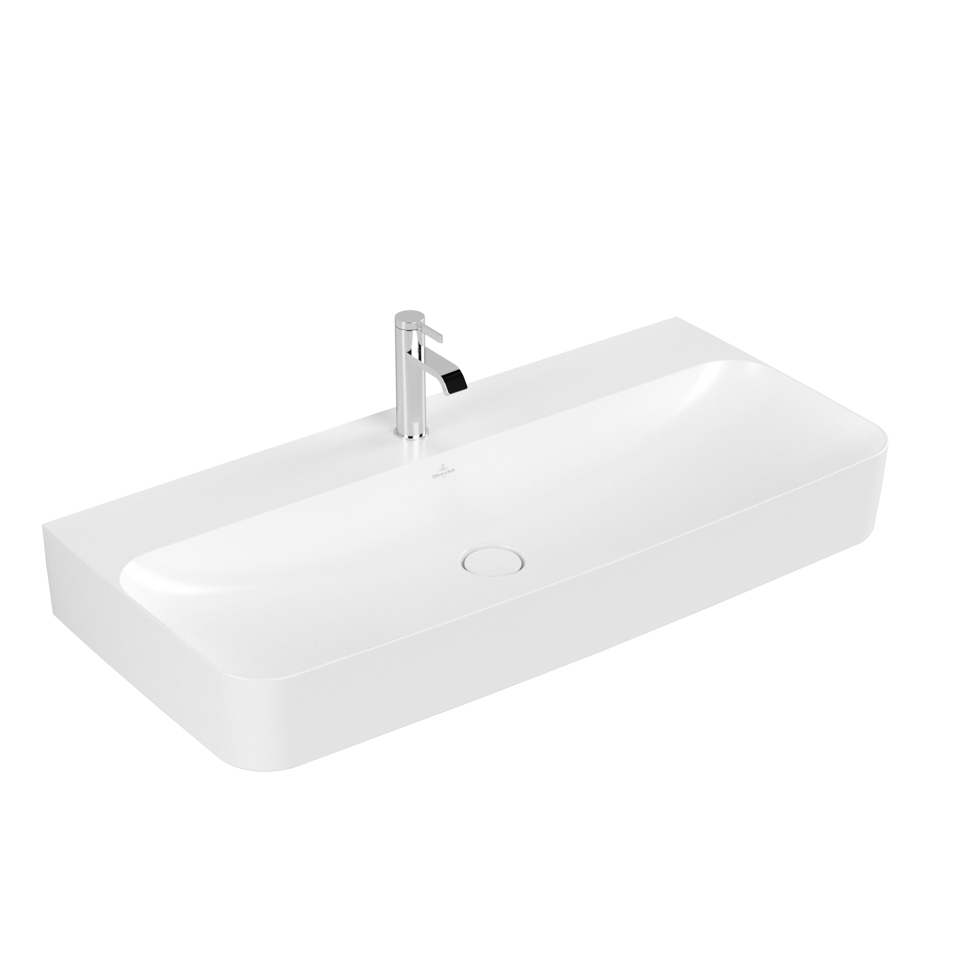 Villeroy & Boch Finion Waschbecken, 1000x470x165mm, mit verdecktem Überlauf, Stone White CeramicPlus