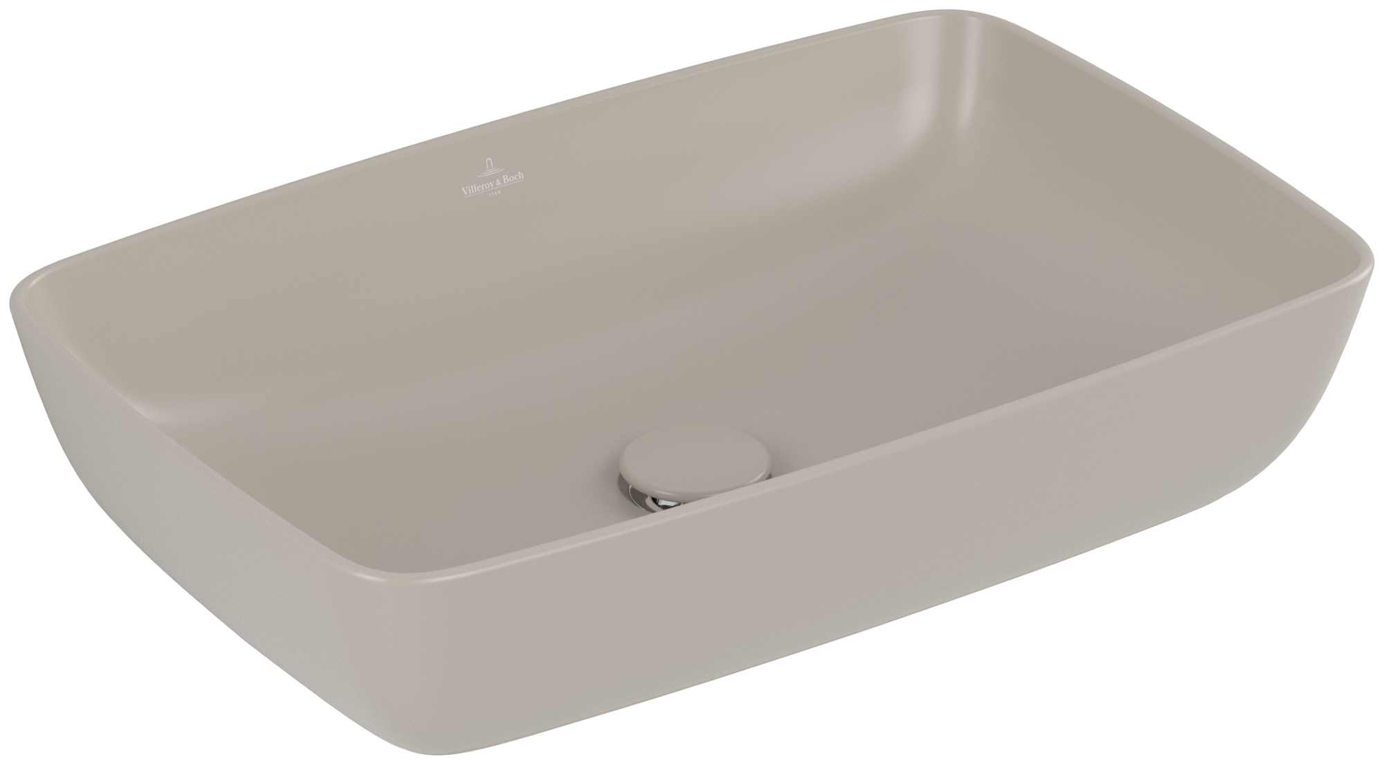 Villeroy & Boch Artis Aufsatzwaschbecken, 580x385x130mm, ohne Überlauf, Almond CeramicPlus