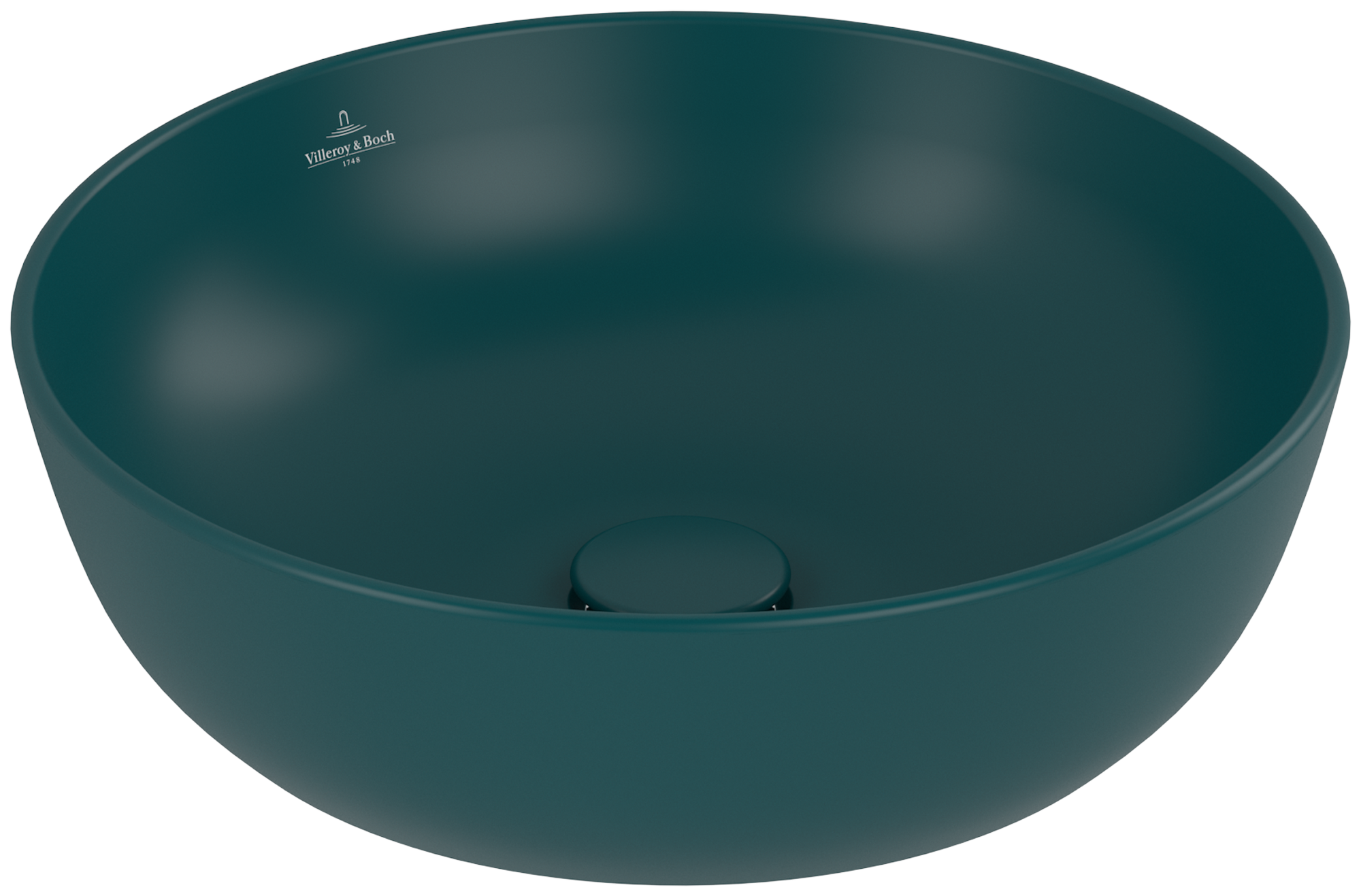 Villeroy & Boch Artis Aufsatzwaschbecken, 430x430x130mm, ohne Überlauf, Teal CeramicPlus