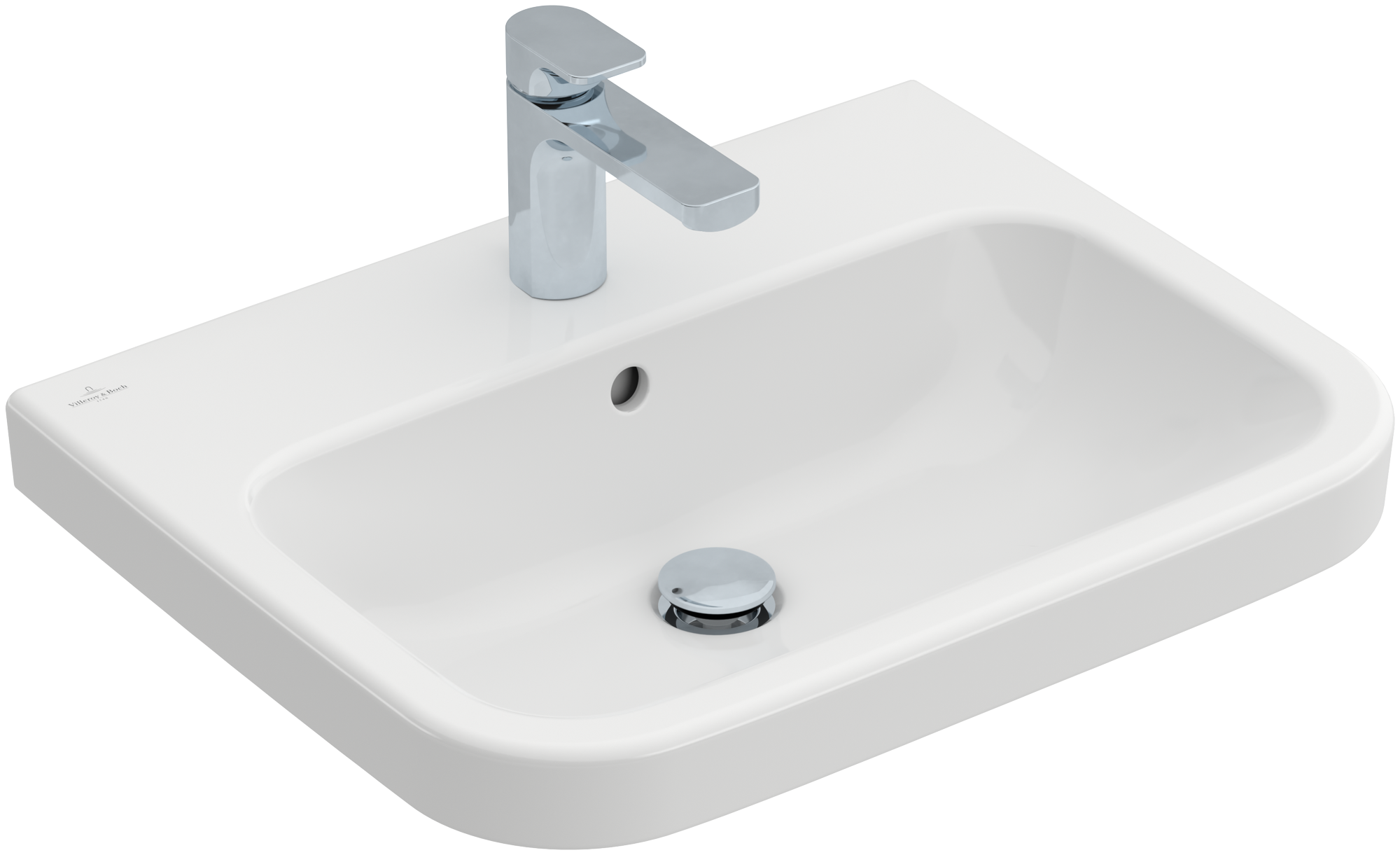 Villeroy & Boch Architectura Washbasin, 600x470x180mm, with overflow, White Alpin
