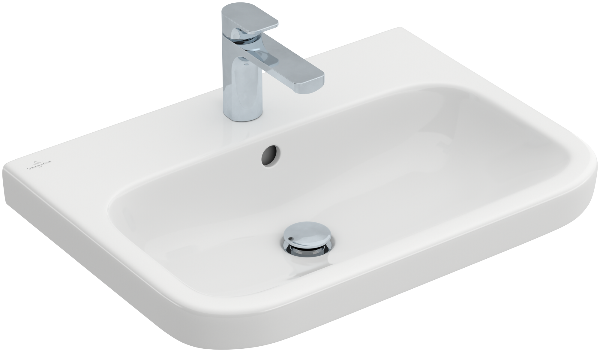 Villeroy & Boch Architectura Washbasin, 650x470x180mm, with overflow, White Alpin
