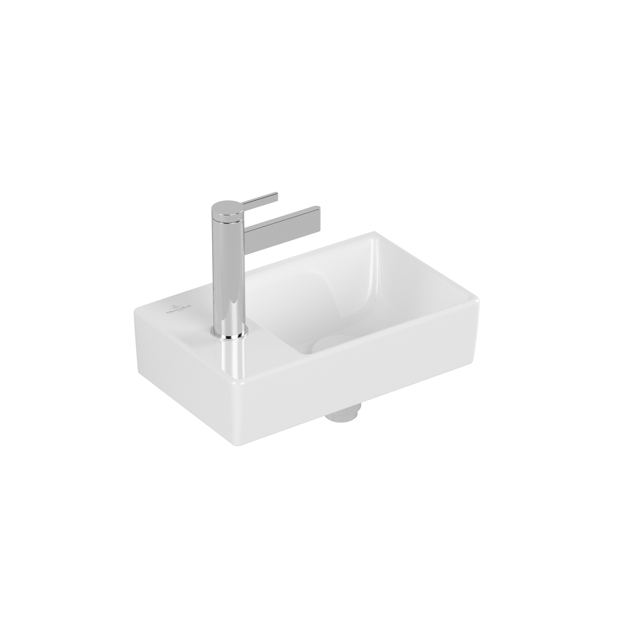 Villeroy & Boch Avento Handwashbasin, 360x220x110mm, without overflow, White Alpin