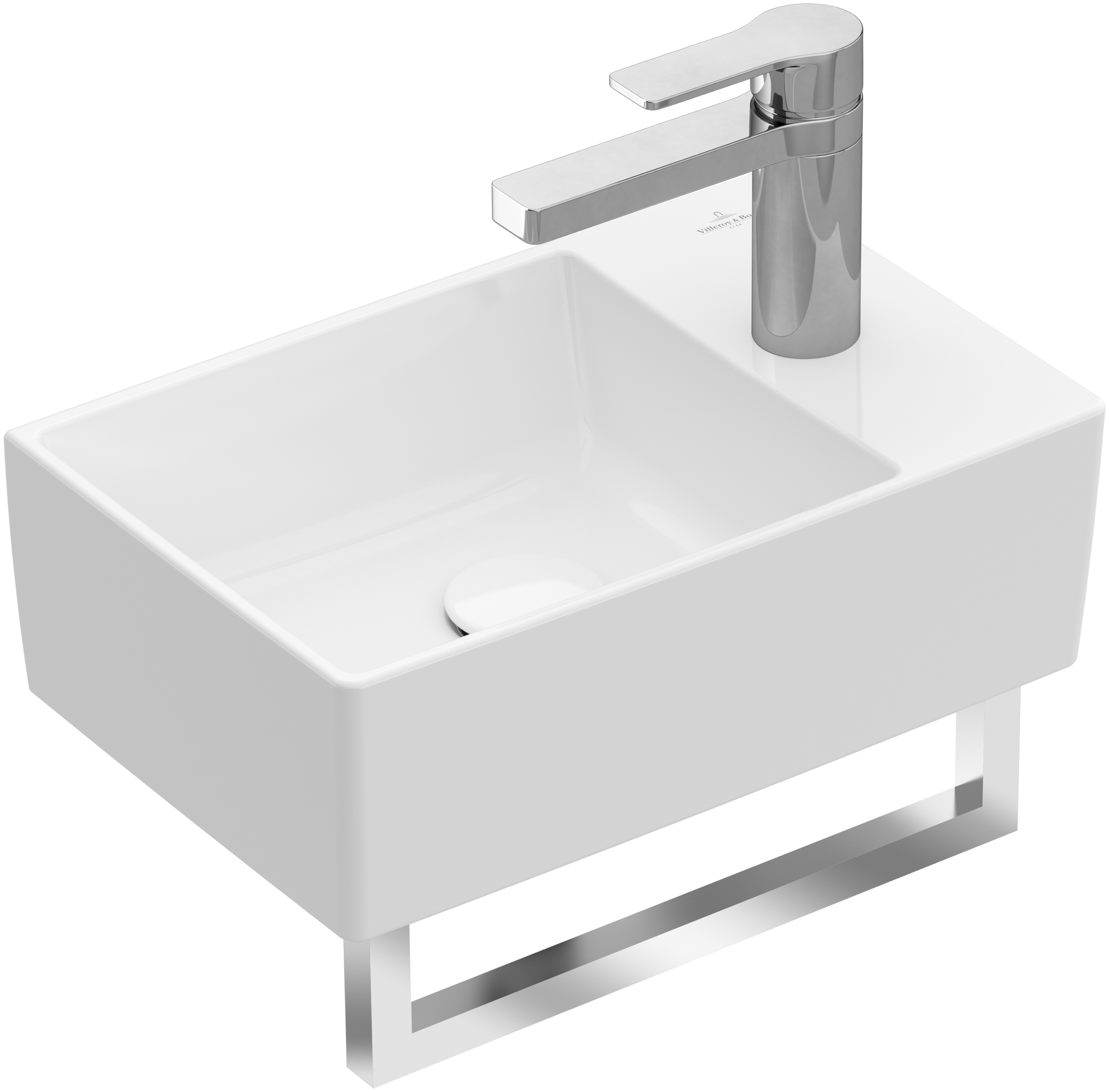 Villeroy & Boch Memento 2.0 Handwashbasin, 400x260x111mm, without overflow, White Alpin