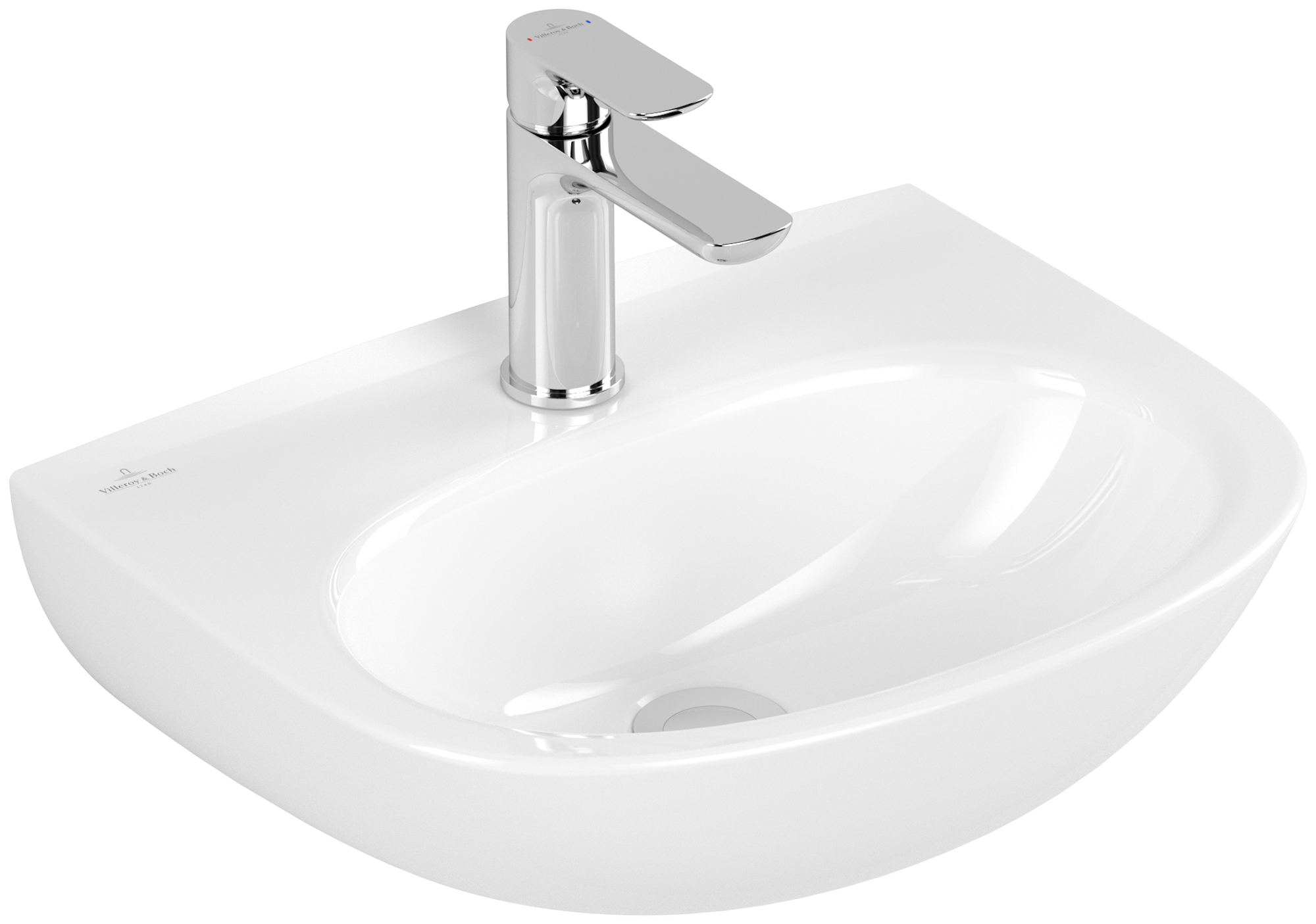 Villeroy & Boch O.novo Handwashbasin, 450x360x160mm, without overflow, White Alpin
