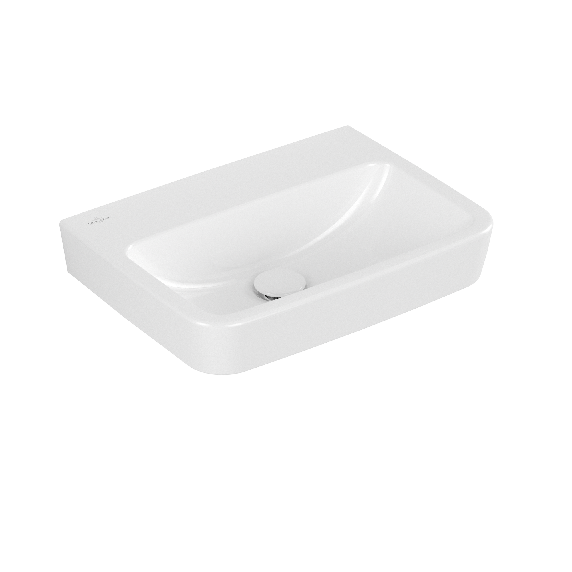 Villeroy & Boch O.novo Handwashbasin, 500x370x160mm, without overflow, White Alpin