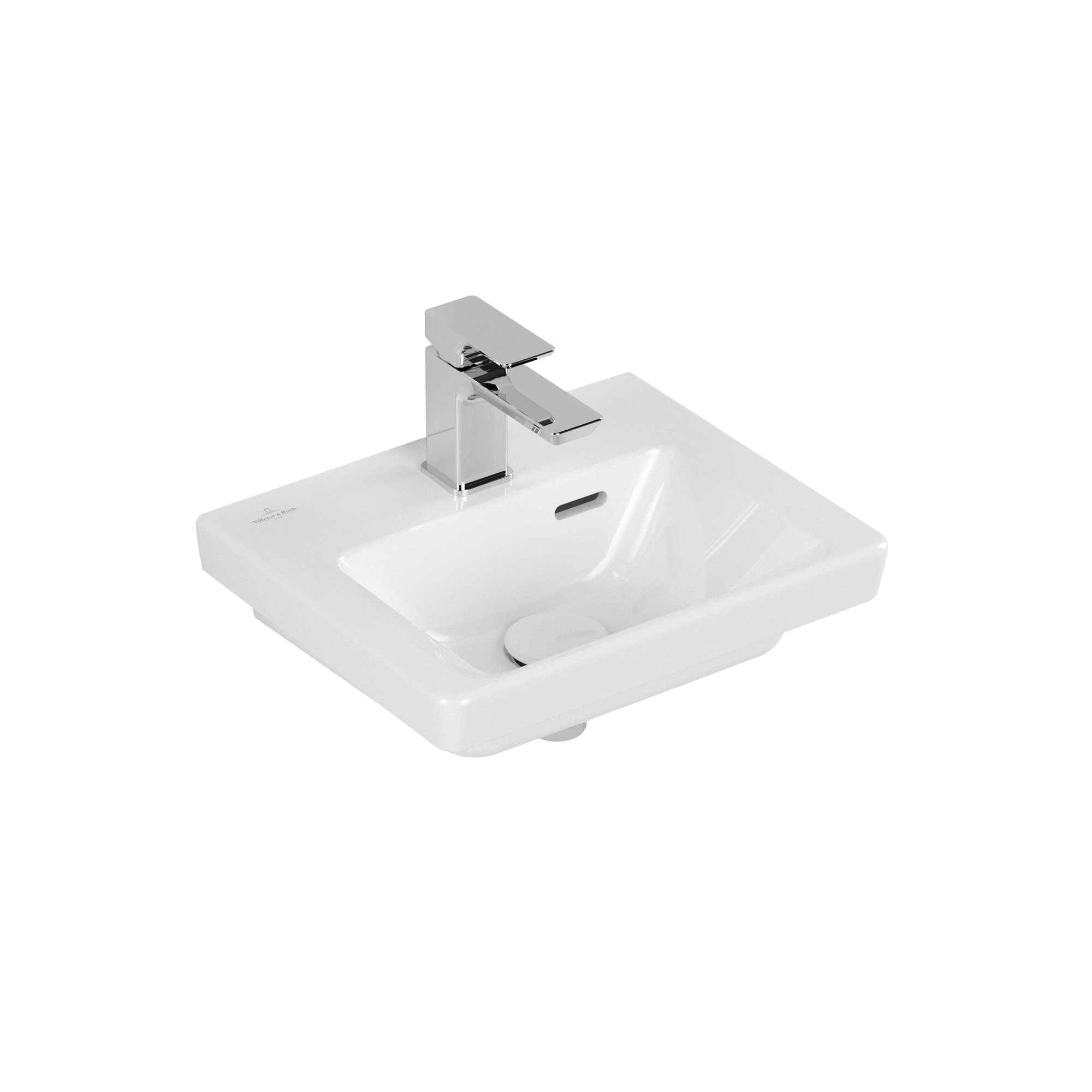 Villeroy & Boch Subway 3.0 Lave-mains, 370x305x130mm, avec trop-plein, Blanc