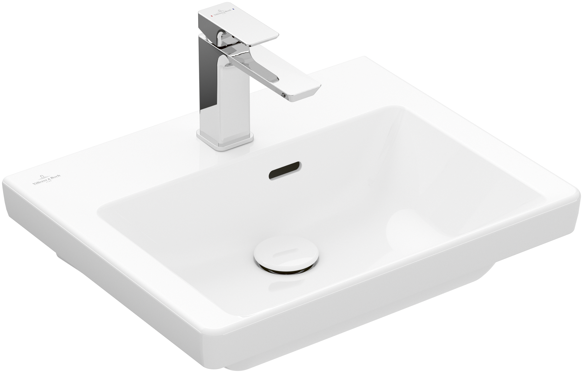 Villeroy & Boch Subway 3.0 Handwashbasin, 500x400x145mm, with overflow, White Alpin