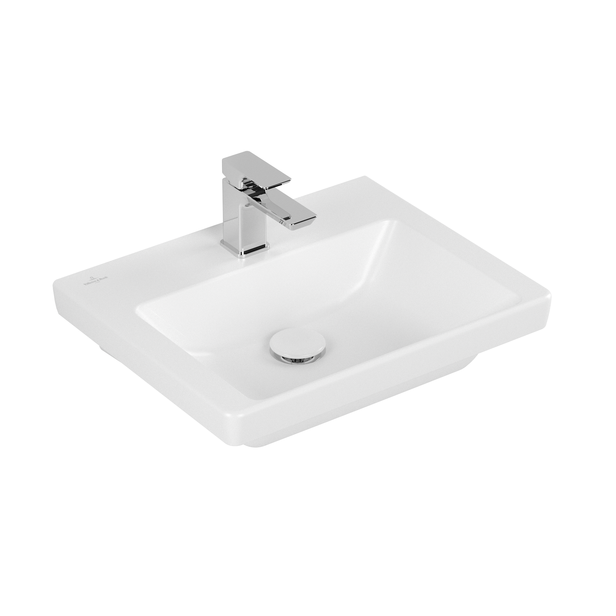 Villeroy & Boch Subway 3.0 Lave-mains, 500x400x145mm, sans trop-plein, Stone White CeramicPlus