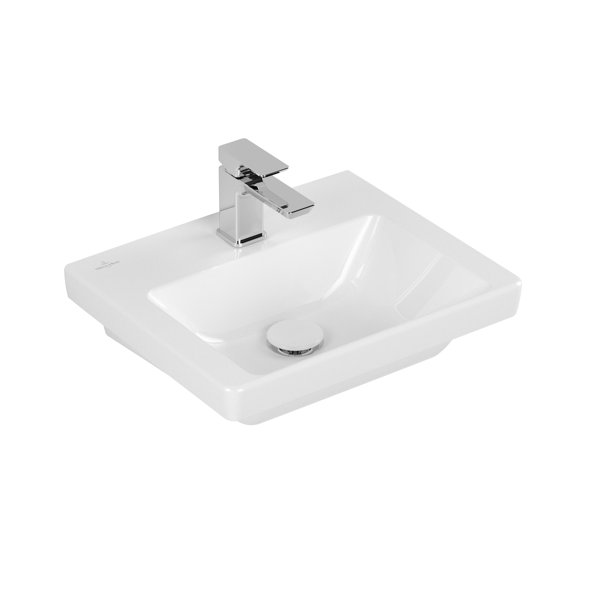 Villeroy & Boch Subway 3.0 Handwashbasin, 450x370x145mm, without overflow, White Alpin