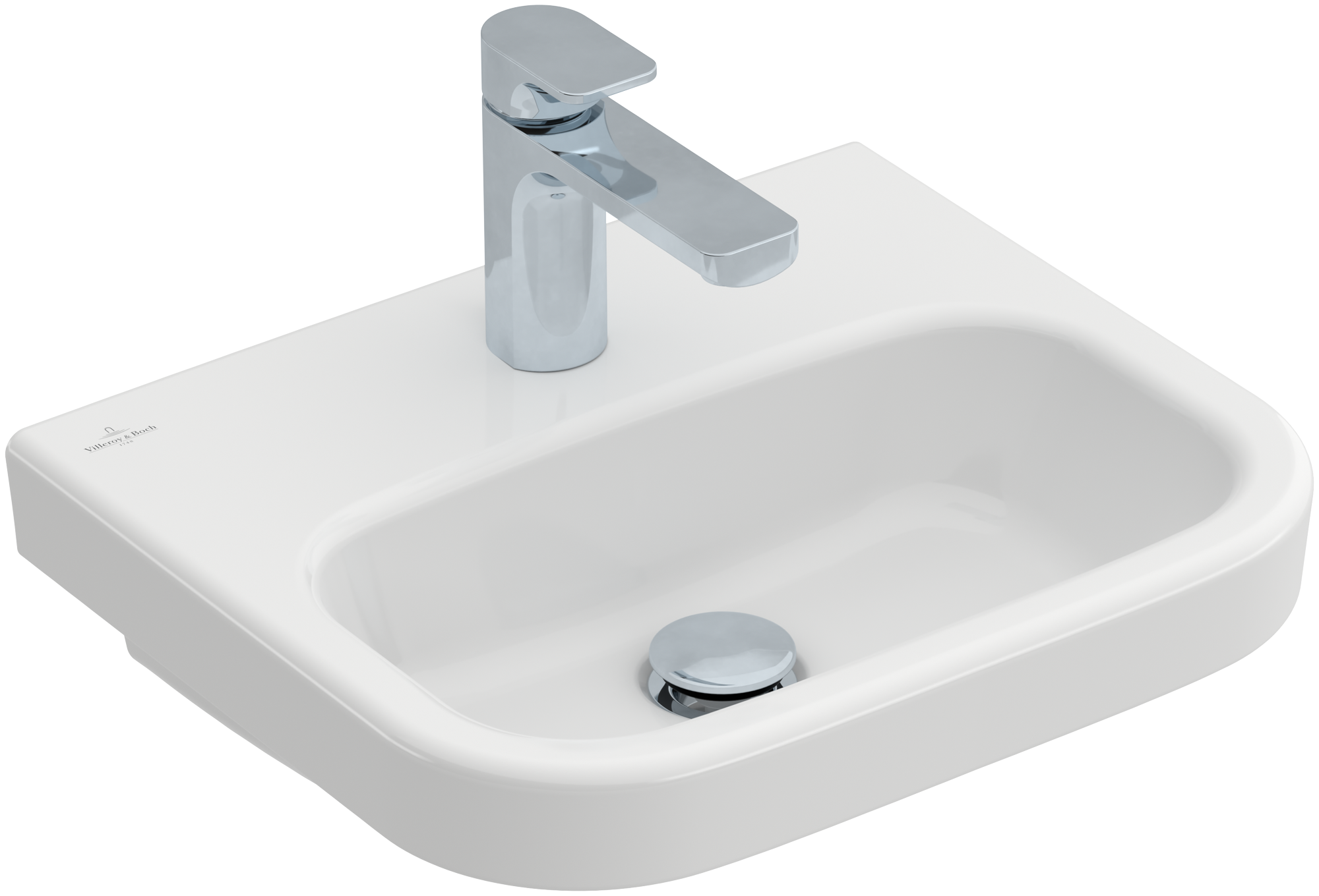 Villeroy & Boch Architectura Handwaschbecken, 450x380x145mm, ohne Überlauf, Weiß Alpin