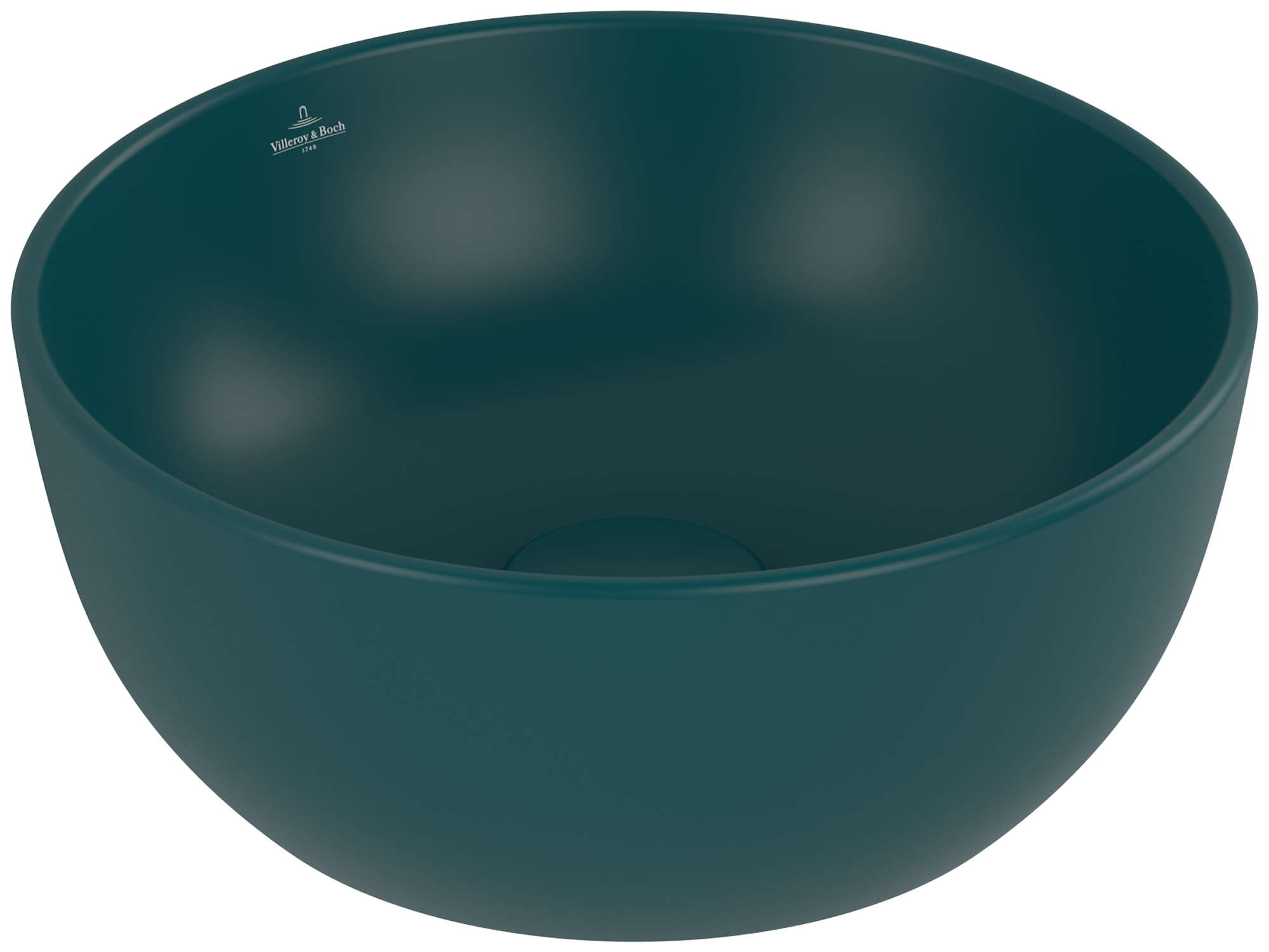 Villeroy & Boch Artis Aufsatzwaschbecken, 325x325x135mm, ohne Überlauf, Teal CeramicPlus