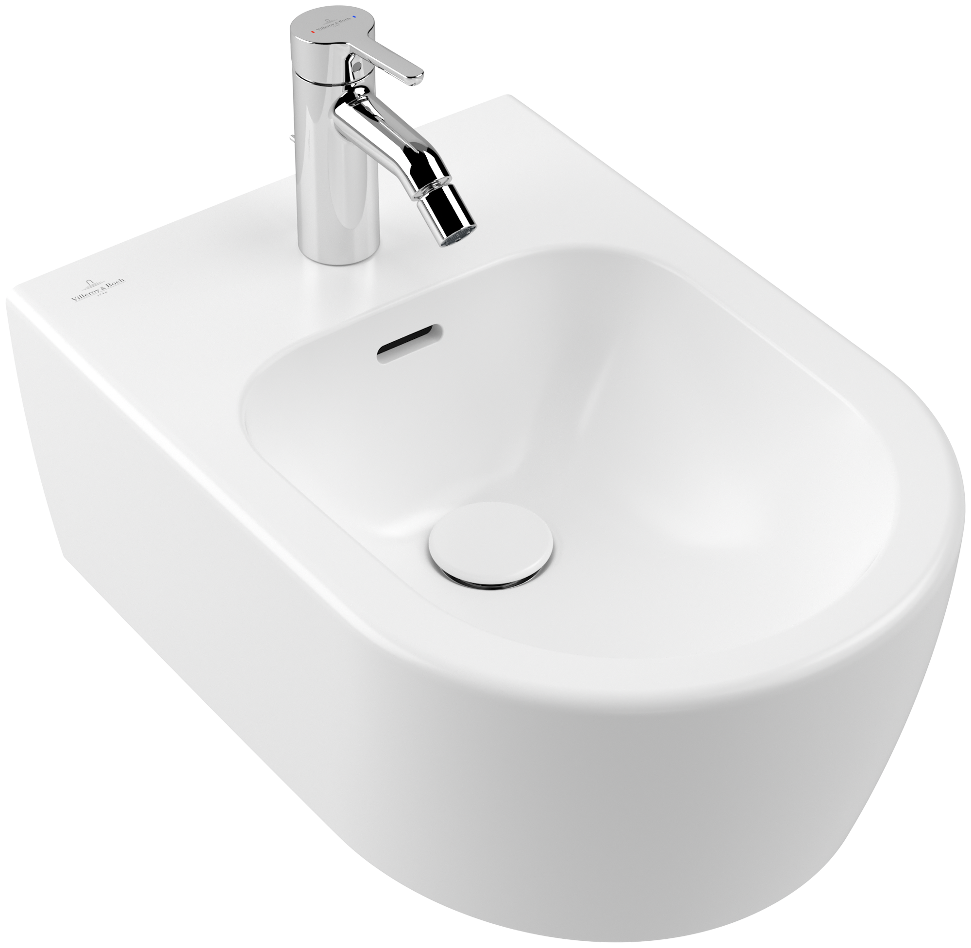 Villeroy & Boch Skyla Bidet, 370x530mm, Stone White CeramicPlus