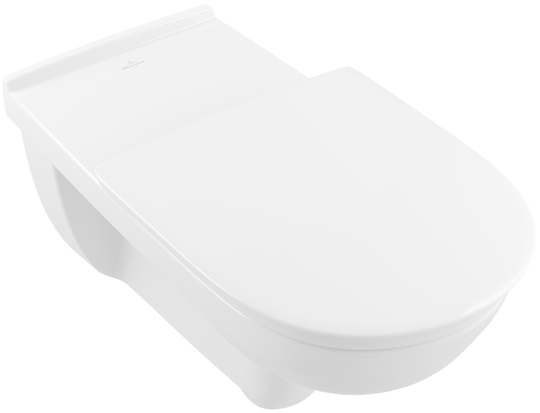 Villeroy & Boch ViCare previously O.novo Vita Washdown toilet ViCare, rimless, wall-mounted, with DirectFlush, White Alpin AntiBac CeramicPlus