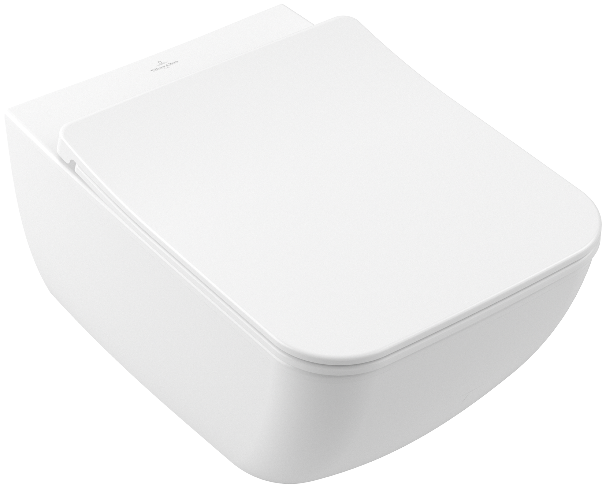 Villeroy & Boch Venticello DirectFlush Washdown toilet, rimless, wall-mounted, with DirectFlush, Stone White CeramicPlus