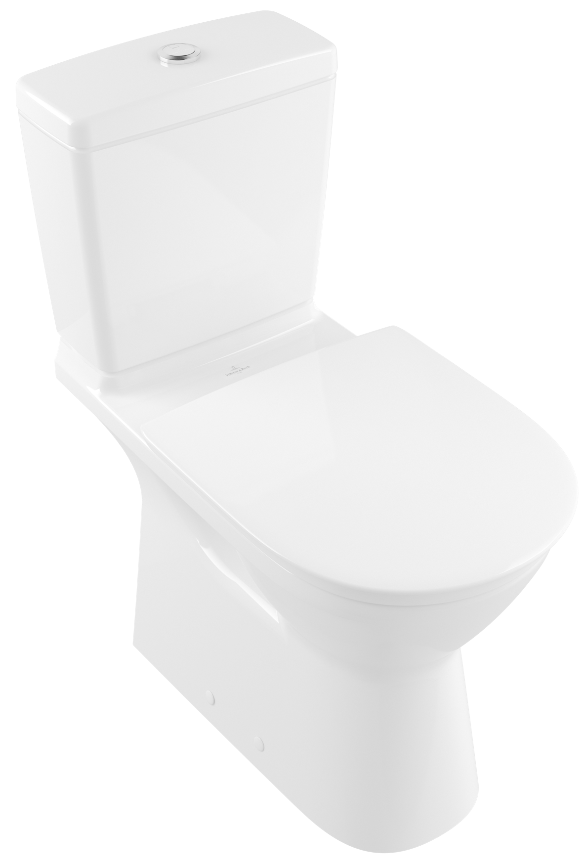 Villeroy & Boch ViCare previously O.novo Vita Washdown toilet for close-coupled WC-suite, rimless ViCare, floor-standing, with DirectFlush, White Alpin