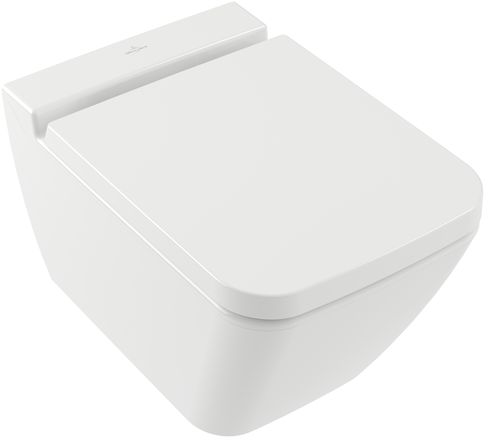 Villeroy & Boch Finion DirectFlush Tiefspül-WC spülrandlos, wandhängend, mit DirectFlush, Weiß Alpin CeramicPlus